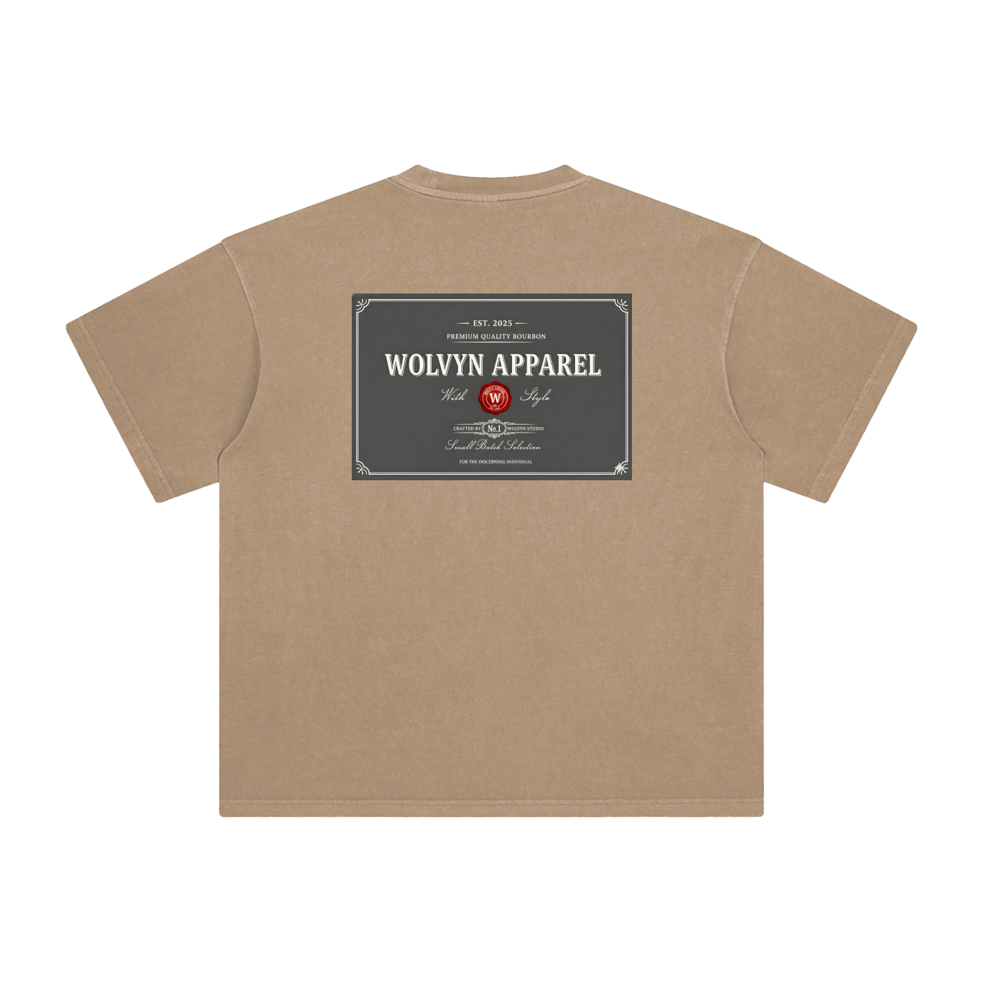 Wolvyn Bourbon Enzyme Washed T-Shirt - Wolvyn Apparel