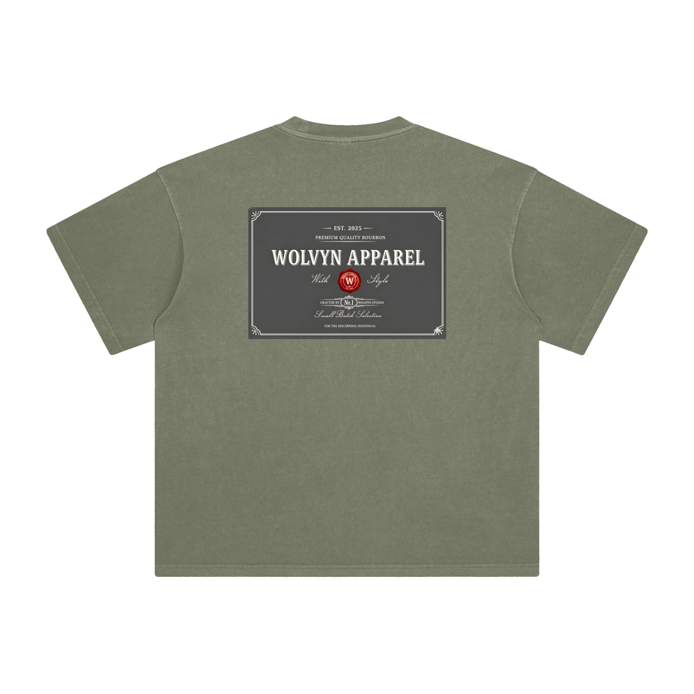 Wolvyn Bourbon Enzyme Washed T-Shirt - Wolvyn Apparel