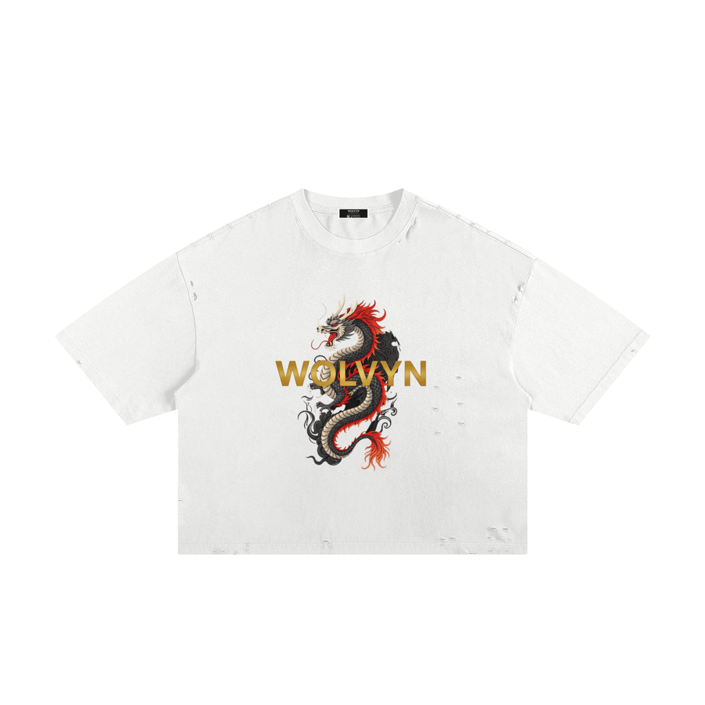 Wolvyn Classic Frayed Boxy Tee - Wolvyn Apparel