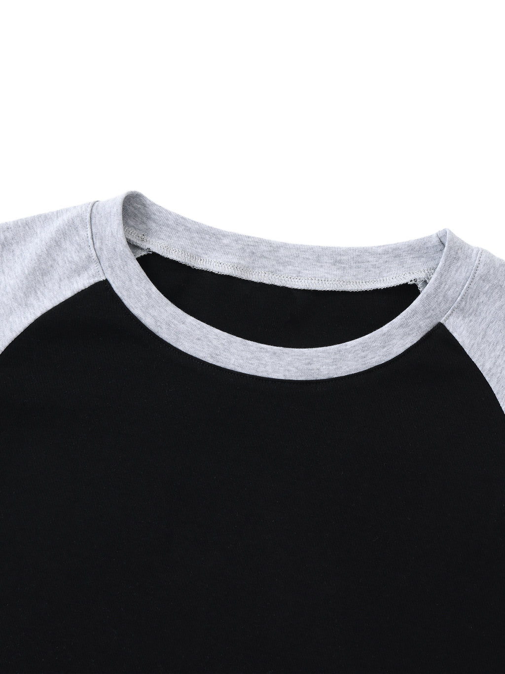 Wolvyn Color - Blocked Raglan Sleeve Crop Top - Wolvyn Apparel