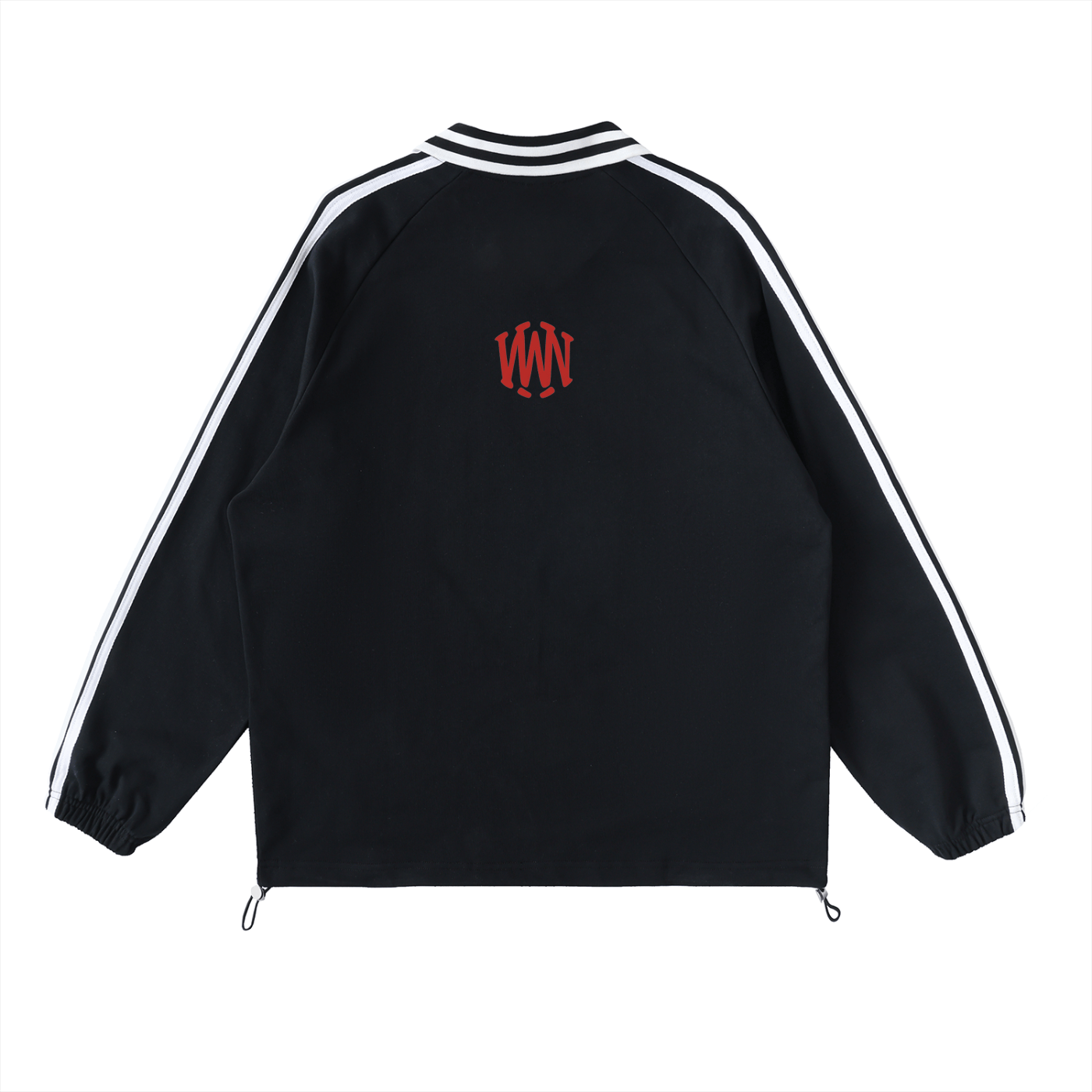 Wolvyn Contrast Striped Lapel Collar Sweatshirt - Wolvyn Apparel