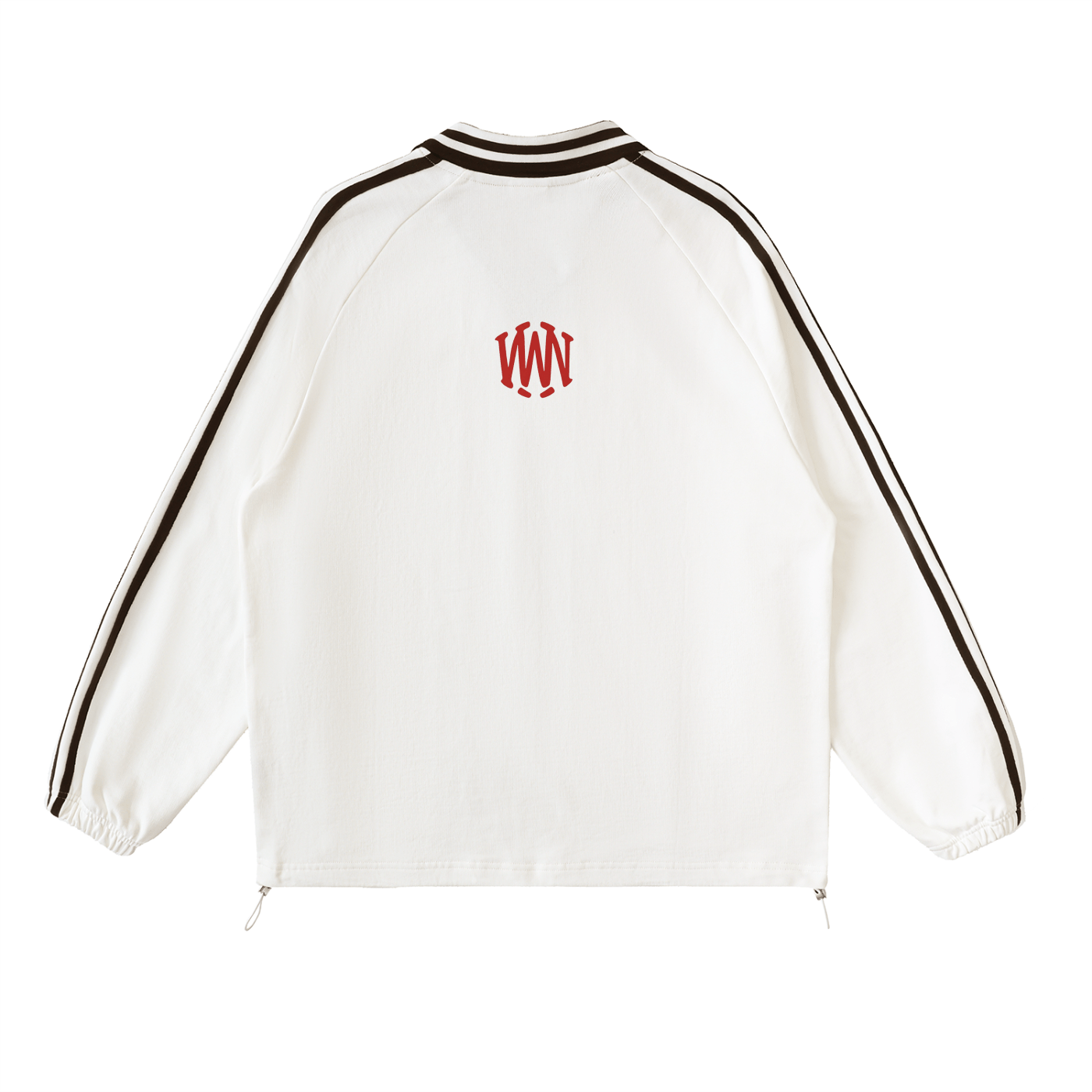 Wolvyn Contrast Striped Lapel Collar Sweatshirt - Wolvyn Apparel