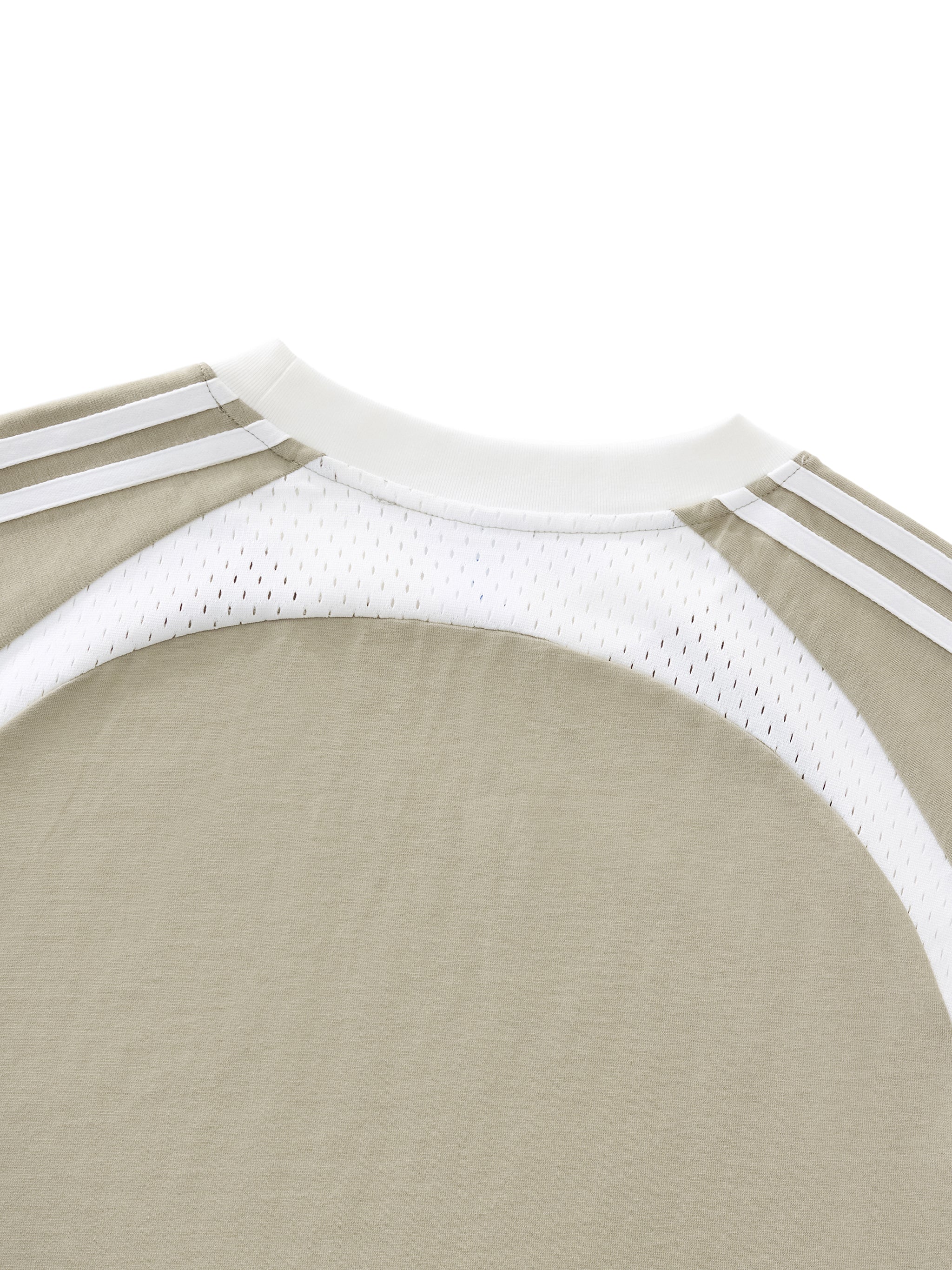 Wolvyn Contrast Stripes Panel Mesh T-shirt - Wolvyn Apparel