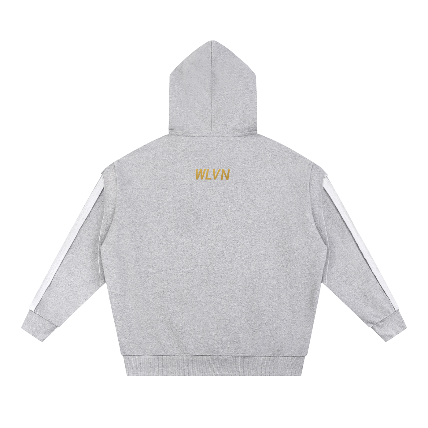 Wolvyn Contrast Tape Raw Edge Double Layered Hoodie - Wolvyn Apparel