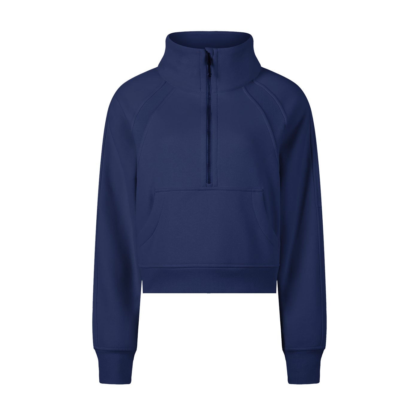 Wolvyn Cropped Half - Zip Sweatshirt - Wolvyn Apparel