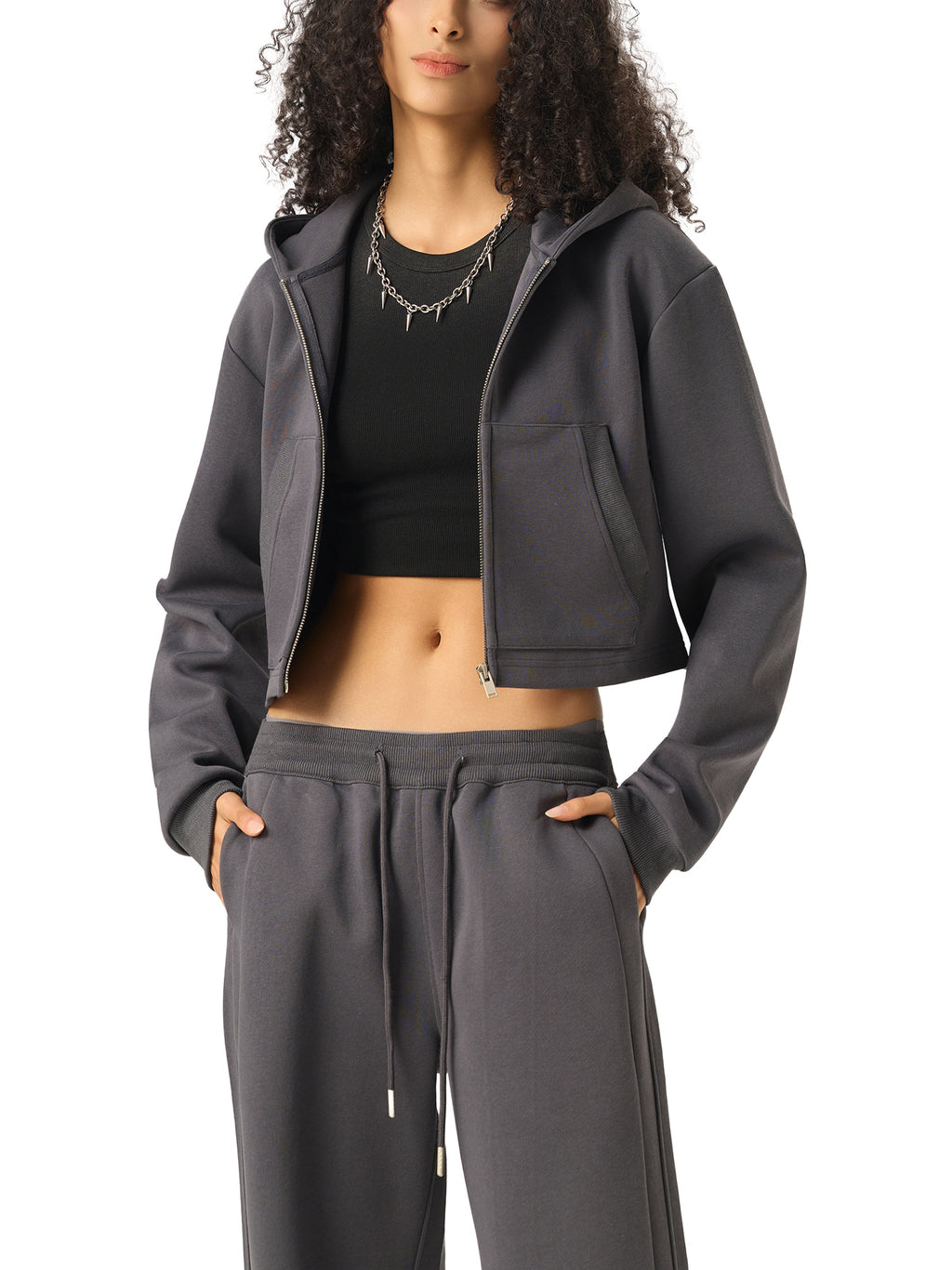 Wolvyn Cropped Zip - Up Hoodie - Wolvyn Apparel