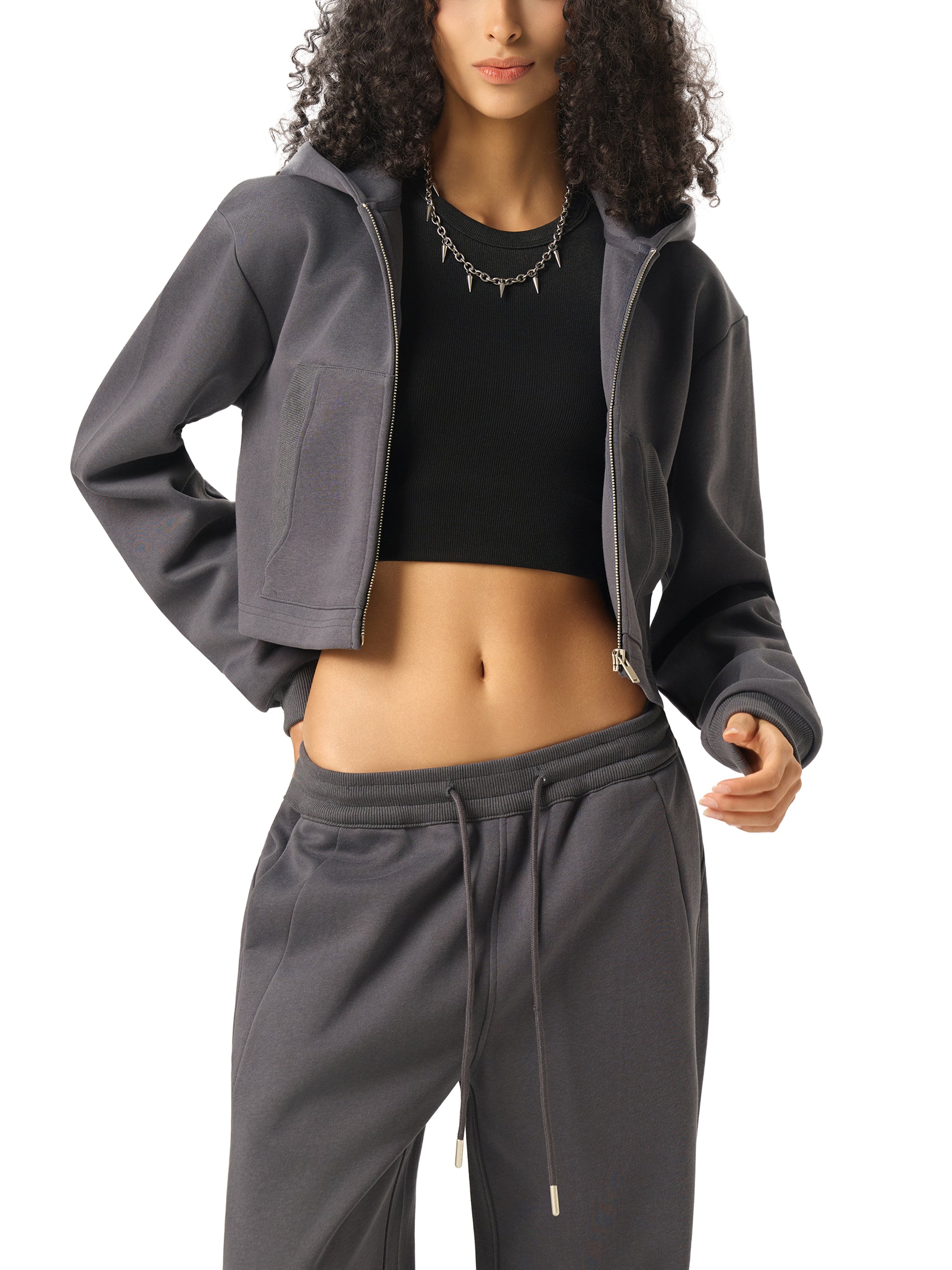 Wolvyn Cropped Zip - Up Hoodie - Wolvyn Apparel