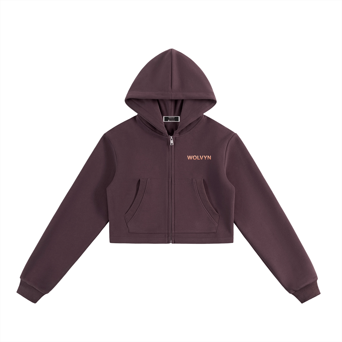 Wolvyn Cropped Zip - Up Hoodie - Wolvyn Apparel