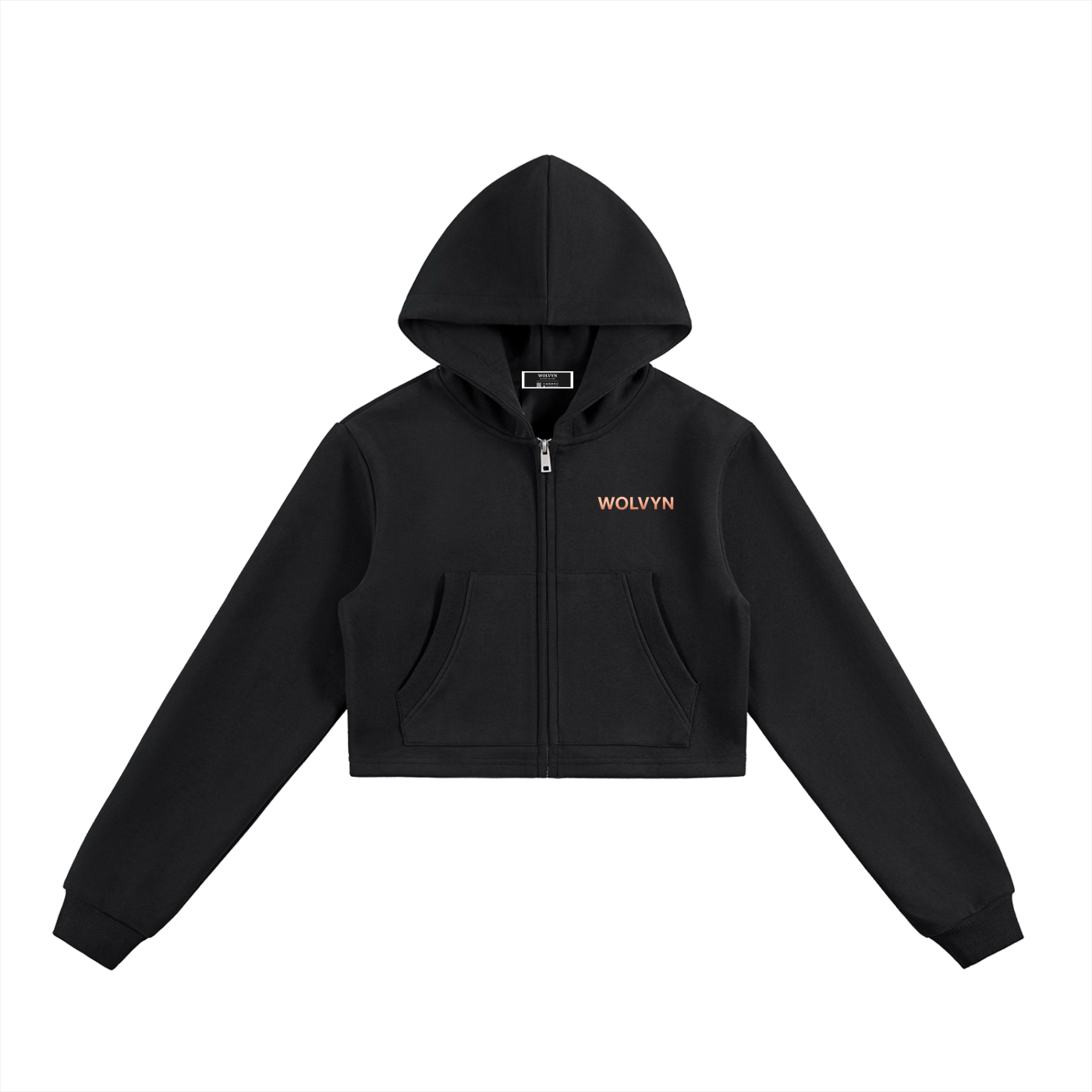 Wolvyn Cropped Zip - Up Hoodie - Wolvyn Apparel
