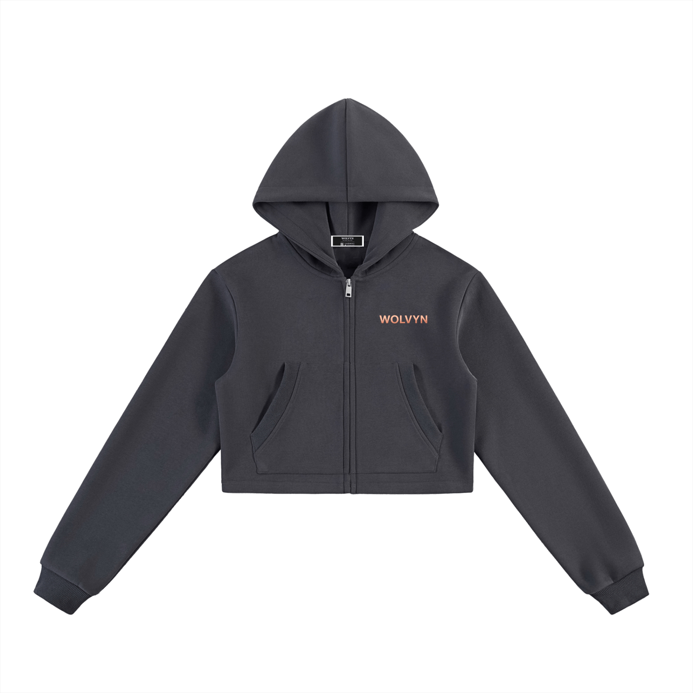 Wolvyn Cropped Zip - Up Hoodie - Wolvyn Apparel
