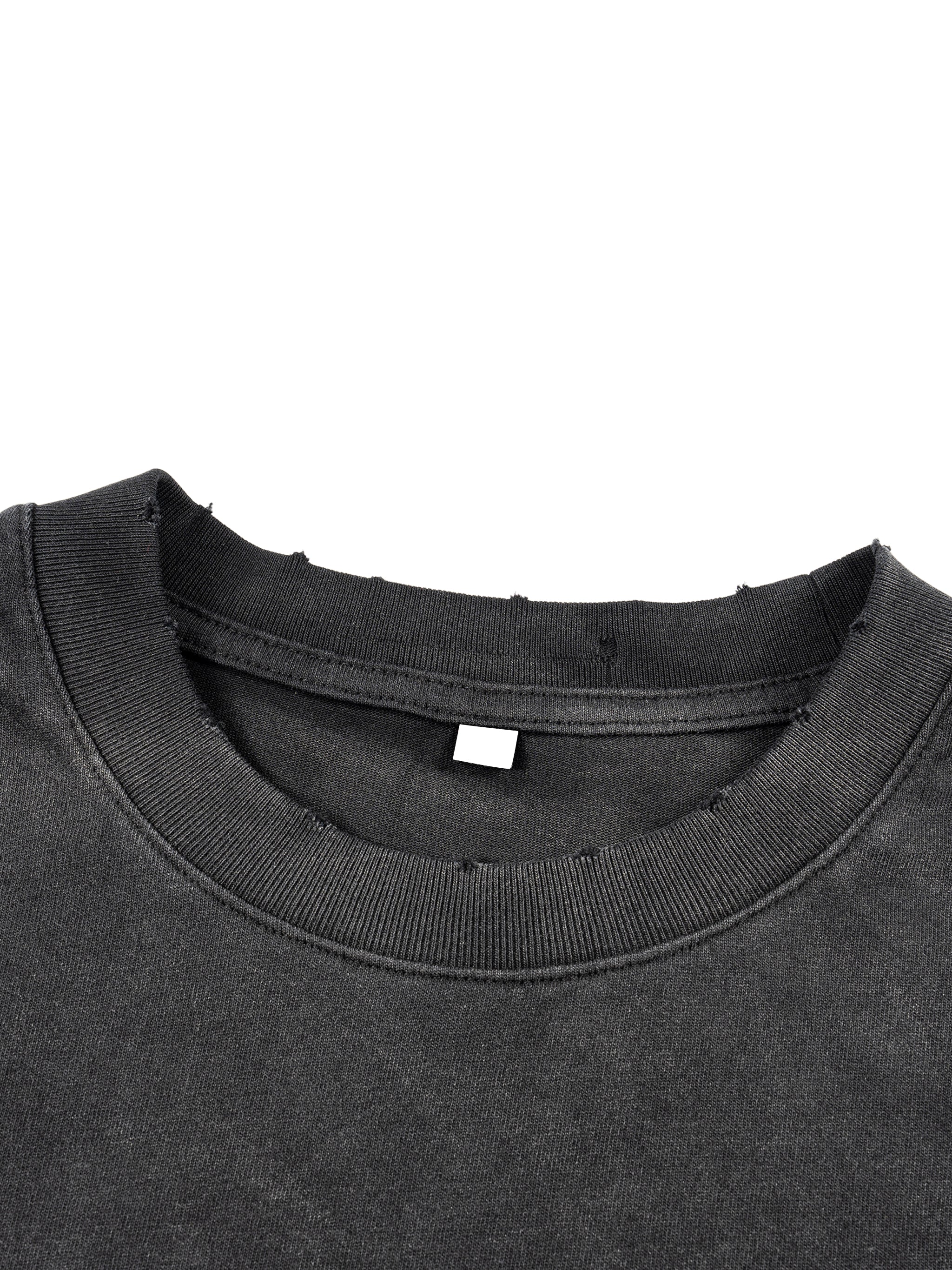 Wolvyn Design Sunfade Hand - Frayed Faux Two - Piece T-Shirt - Wolvyn Apparel