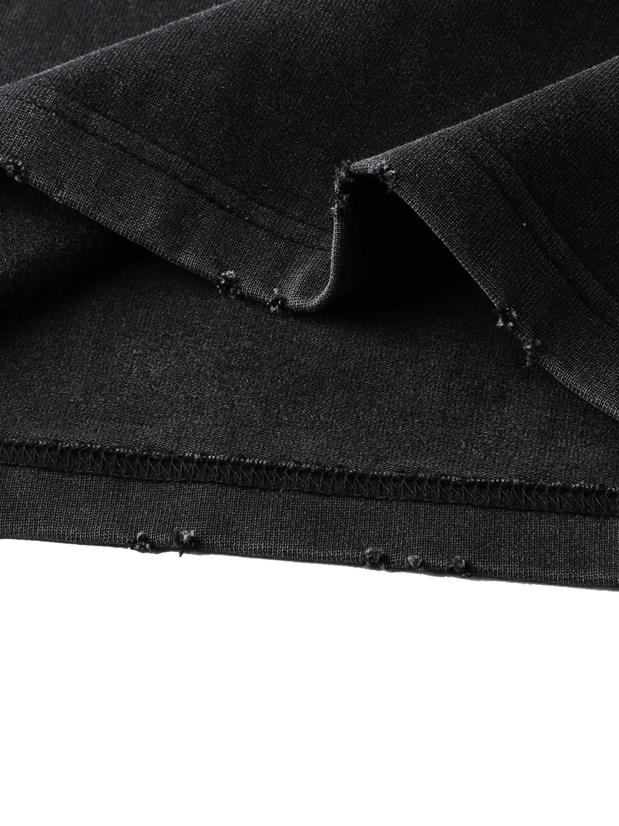 Wolvyn Diamond Teeth Heavyweight Vintage Washed Frayed T-Shirt - 430 GSM - Wolvyn Apparel