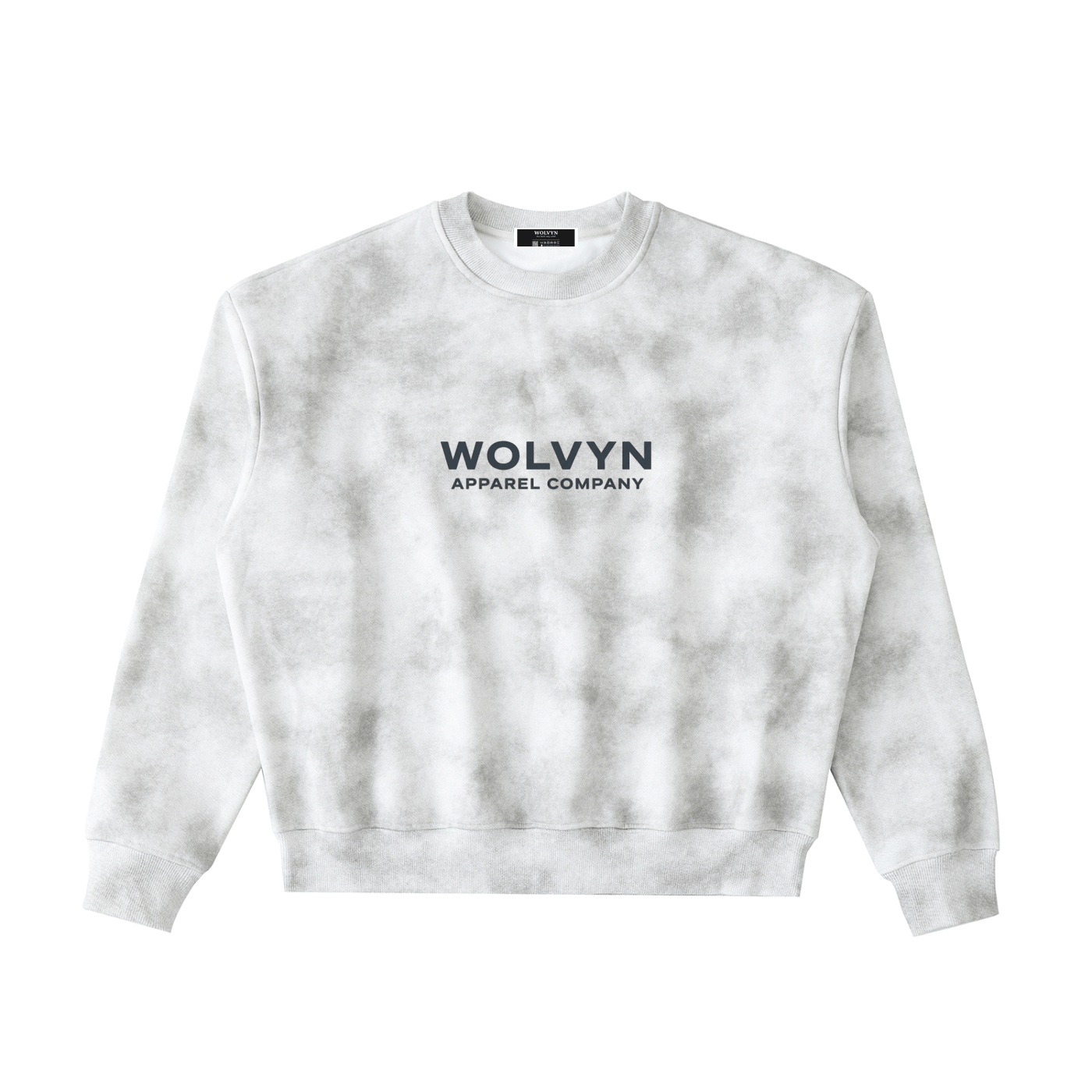 Wolvyn Dirty Washed Boxy Fleeced Sweatshirt - Wolvyn Apparel