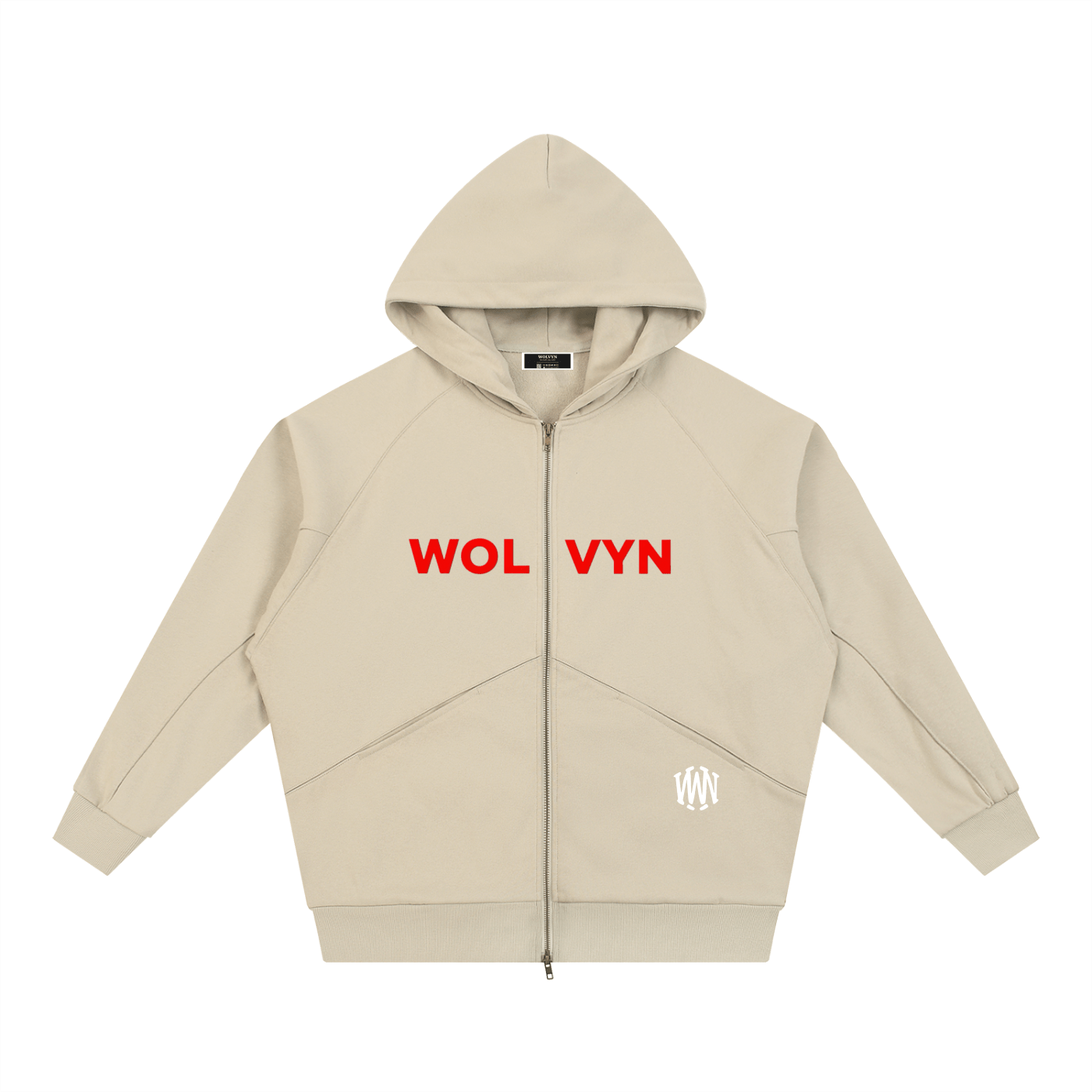 Wolvyn Dolman Sleeve Zip - Through Fleece Hoodie - Wolvyn Apparel