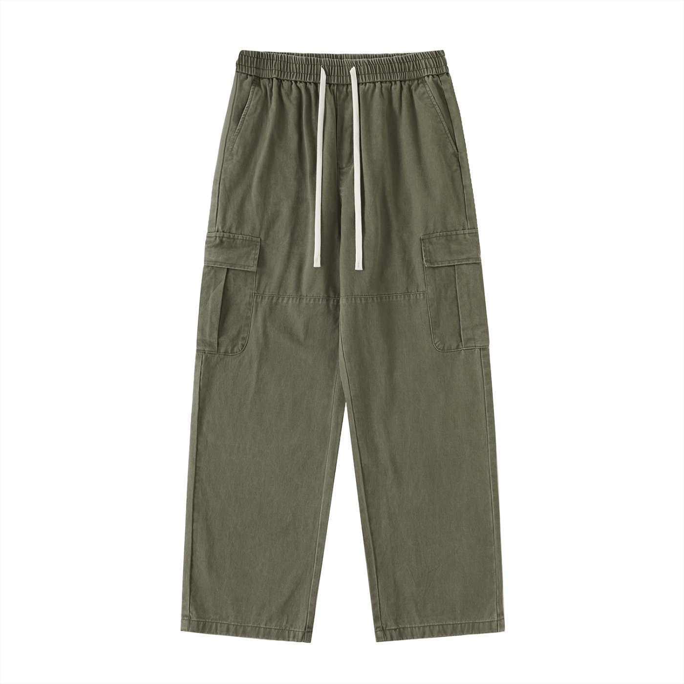 Wolvyn Drawstring Waist Straight - Leg Cargo Pants - Wolvyn Apparel