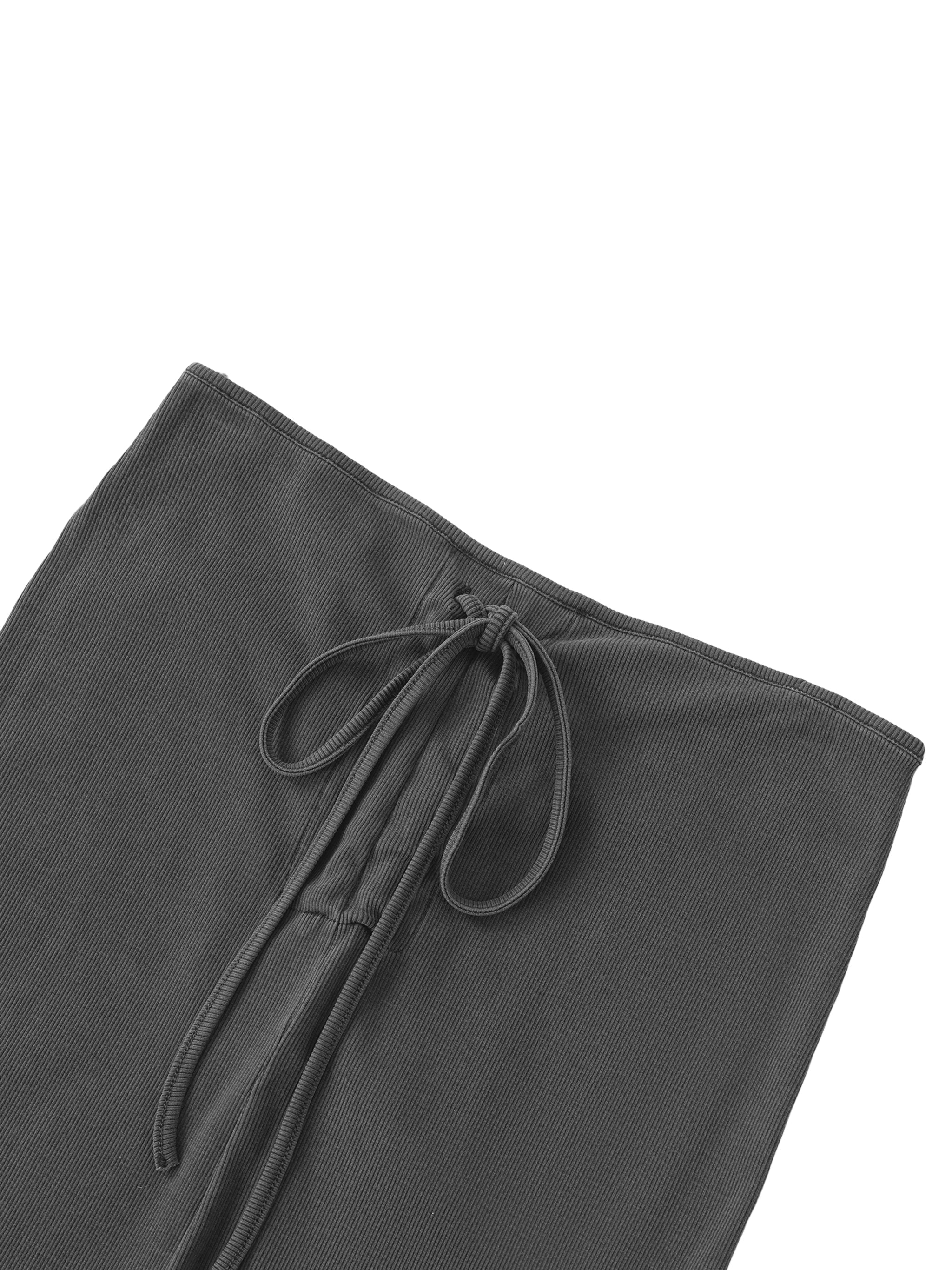 Wolvyn Dyed Washed Drawstring Maxi Skirt - Wolvyn Apparel