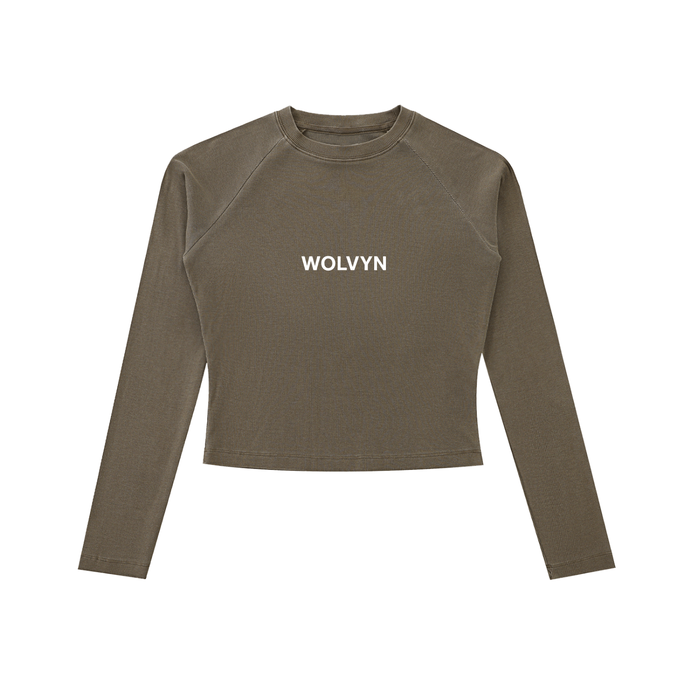 Wolvyn Dyed Washed Raglan Long Sleeve Slim T-Shirt - Wolvyn Apparel