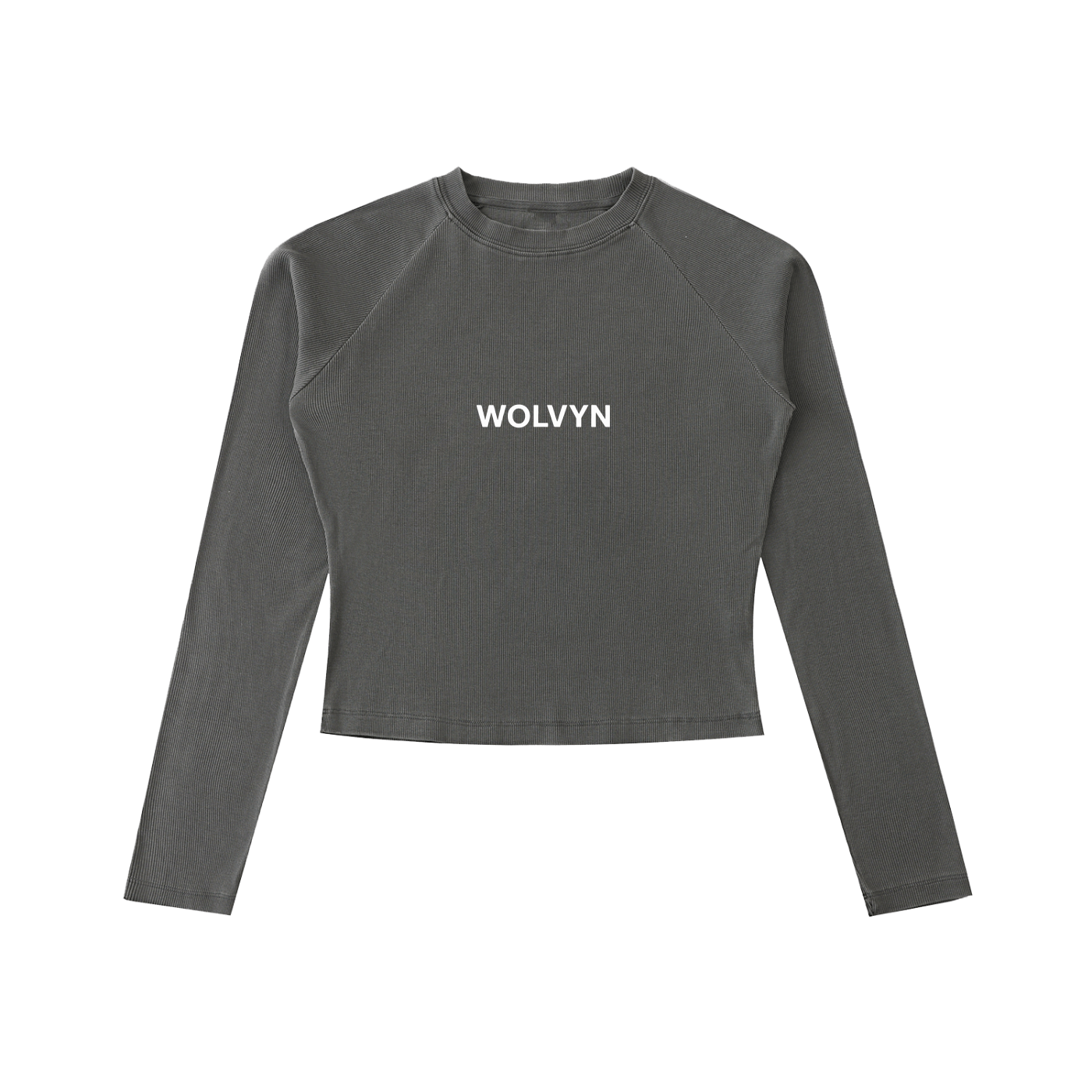 Wolvyn Dyed Washed Raglan Long Sleeve Slim T-Shirt - Wolvyn Apparel