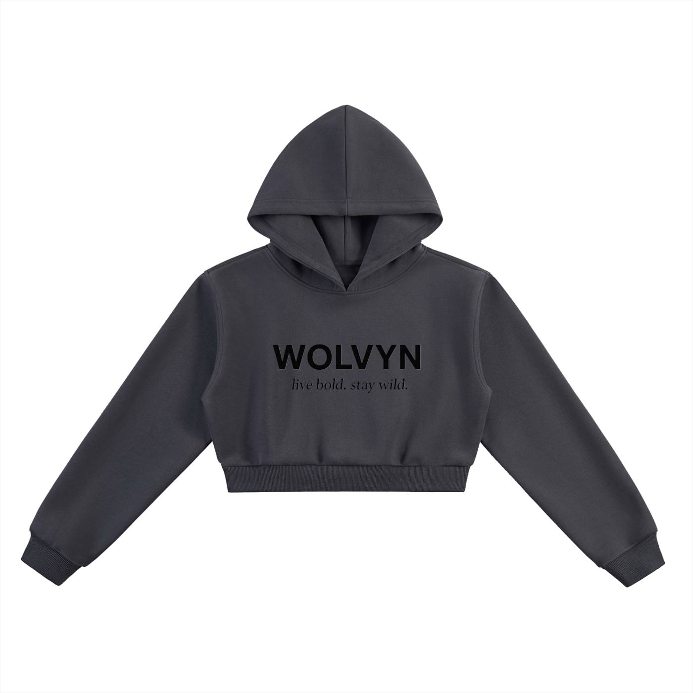 Wolvyn Essential Cropped Hoodie - Wolvyn Apparel