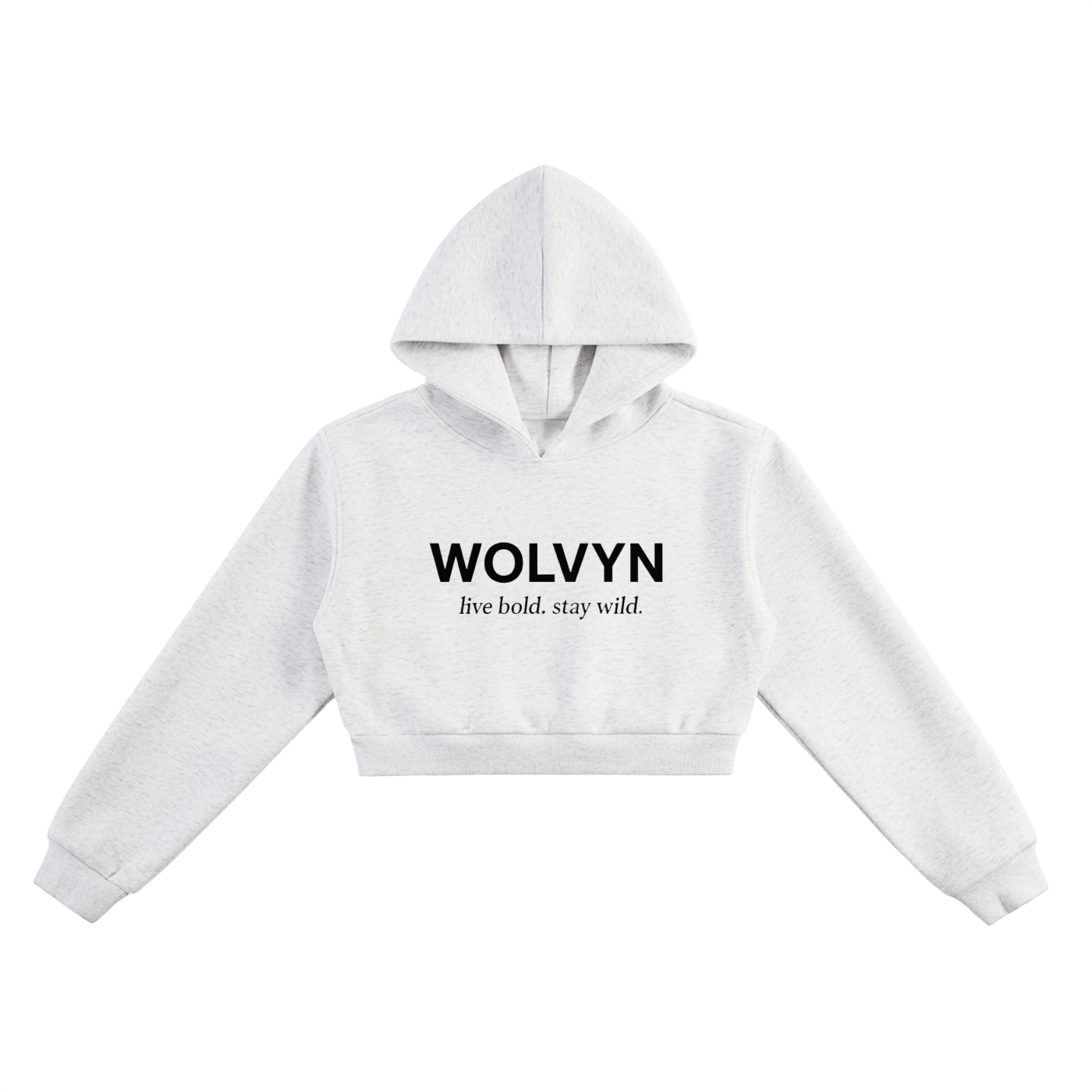 Wolvyn Essential Cropped Hoodie - Wolvyn Apparel