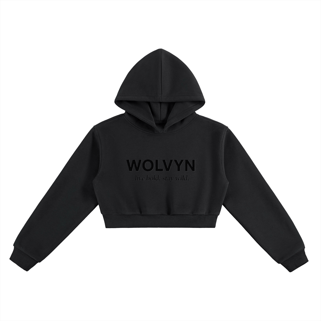 Wolvyn Essential Cropped Hoodie - Wolvyn Apparel