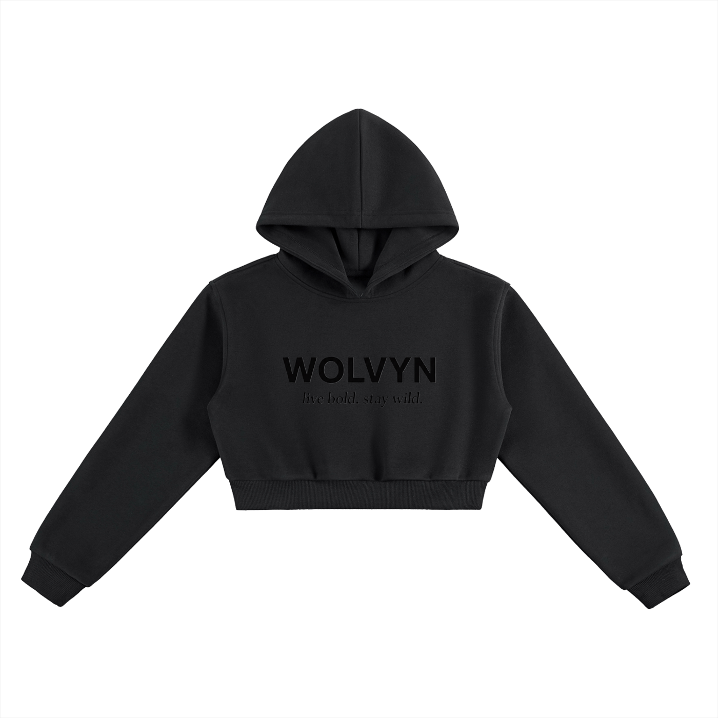 Wolvyn Essential Cropped Hoodie - Wolvyn Apparel