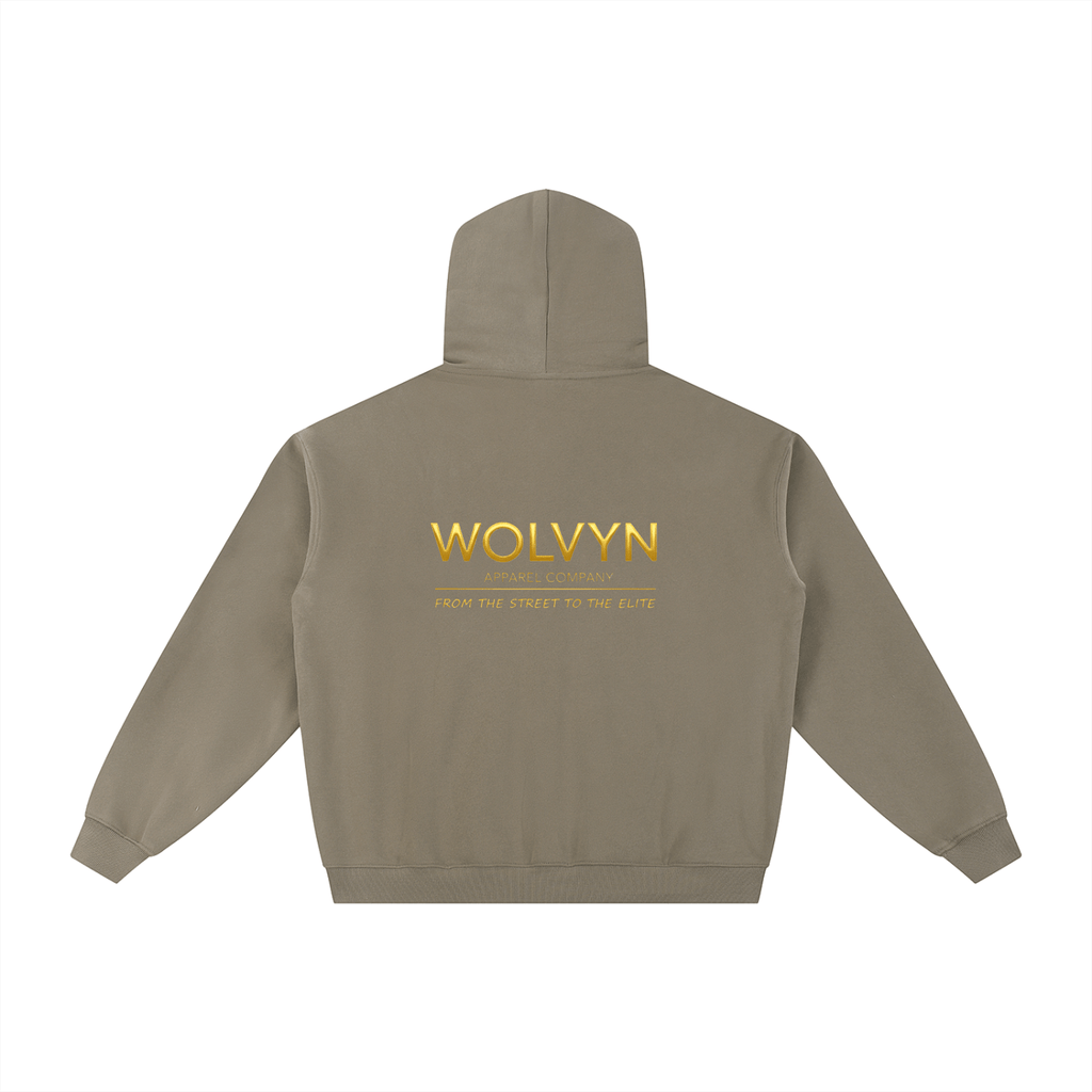Wolvyn Essential Fleece Zip - Through Hoodie - Wolvyn Apparel