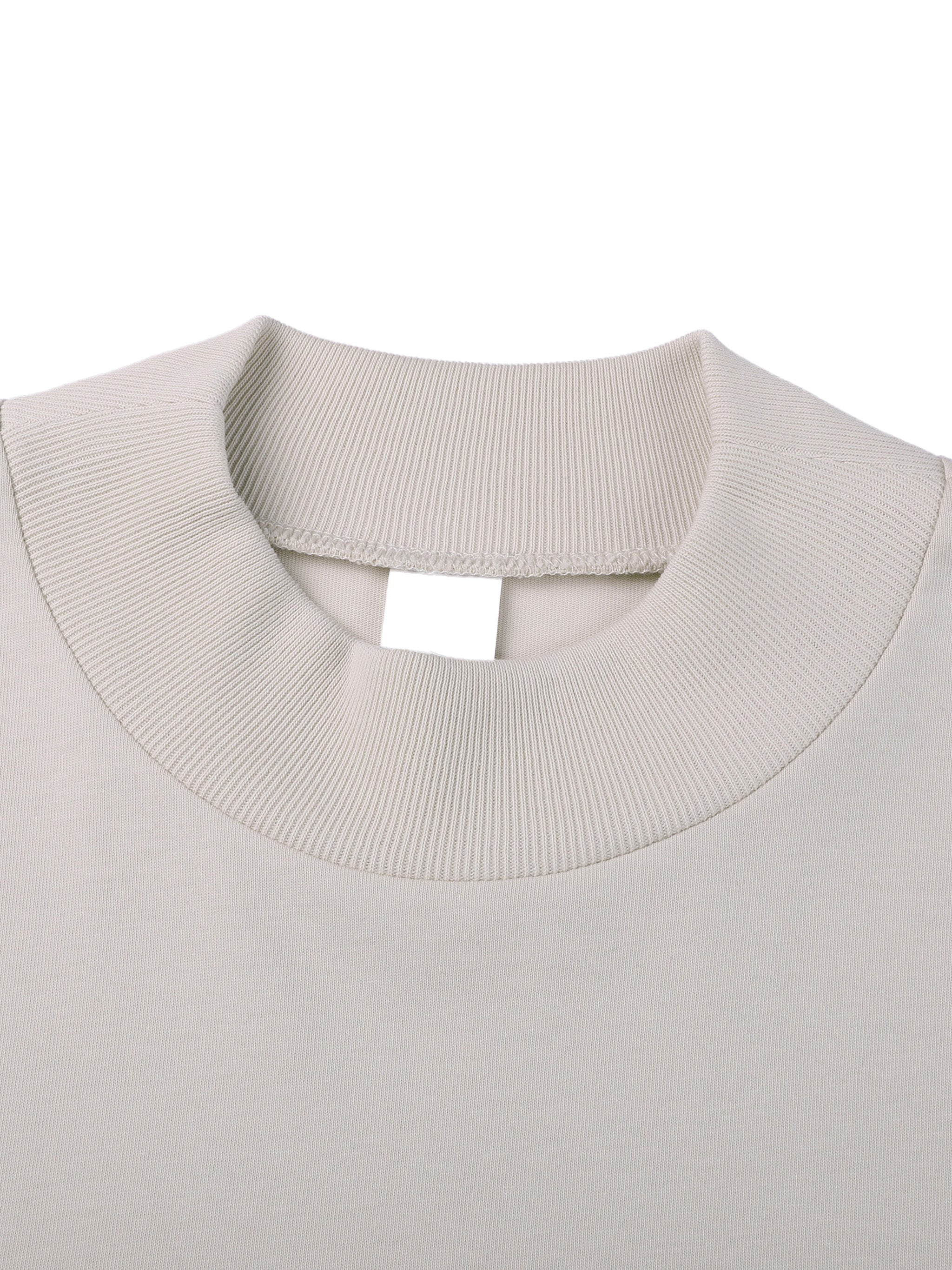 Wolvyn Essential Mock Neck Cotton T-Shirt - Wolvyn Apparel