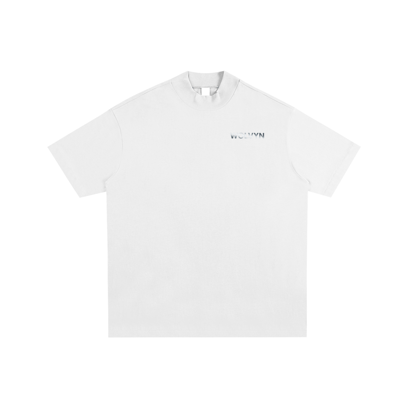 Wolvyn Essential Mock Neck Cotton T-Shirt - Wolvyn Apparel