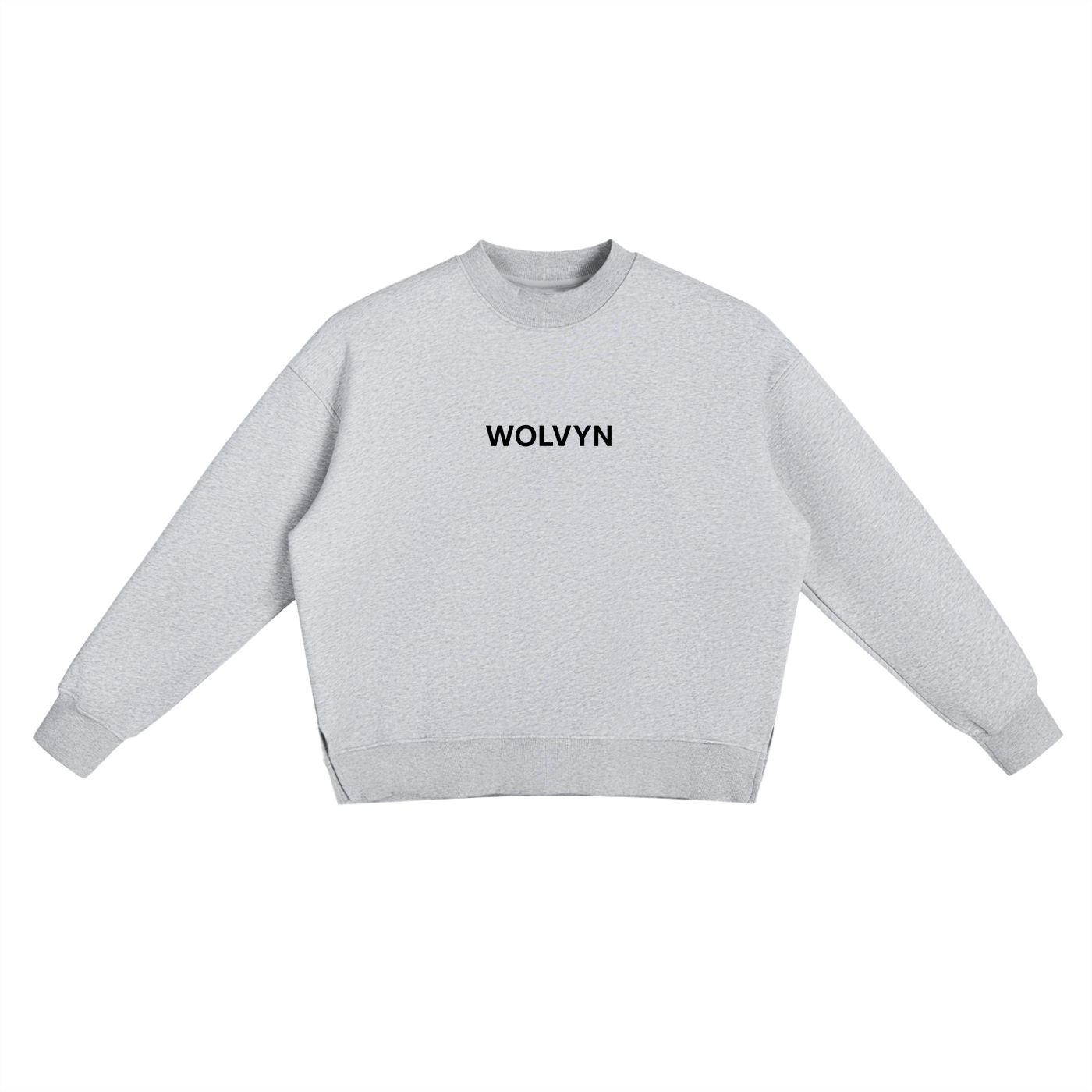 Wolvyn Fleece Side Slit Crewneck Sweatshirt - Wolvyn Apparel