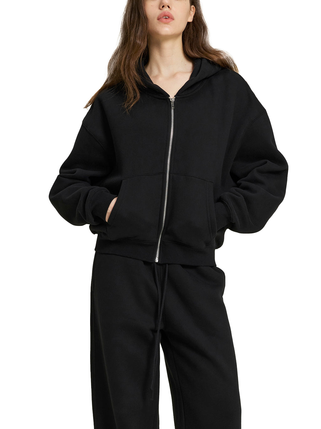 Wolvyn Fleece Zip - Up Boxy Hoodie - Wolvyn Apparel