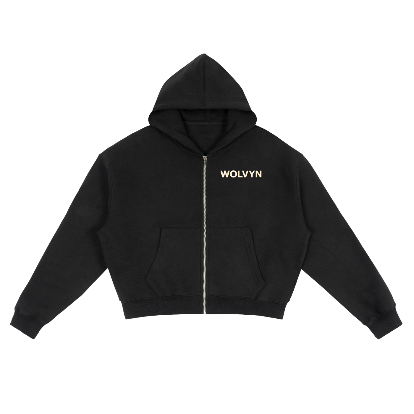 Wolvyn Fleece Zip - Up Boxy Hoodie - Wolvyn Apparel