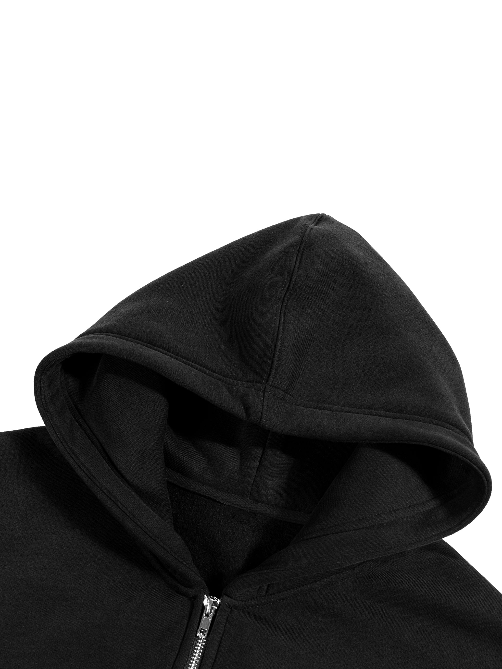Wolvyn Fleece Zip - Up Boxy Hoodie - Wolvyn Apparel