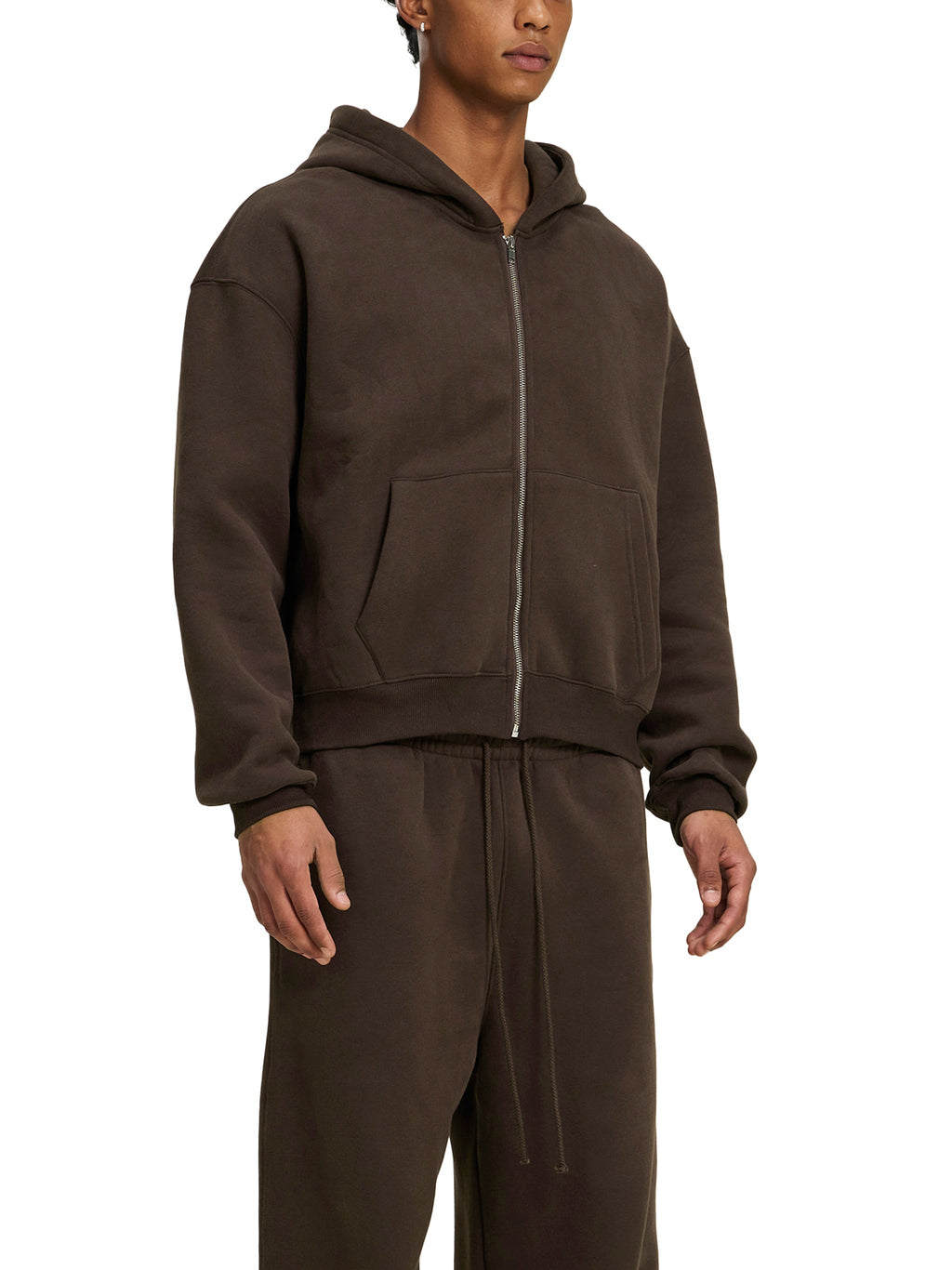 Wolvyn Fleece Zip - Up Boxy Hoodie - Wolvyn Apparel