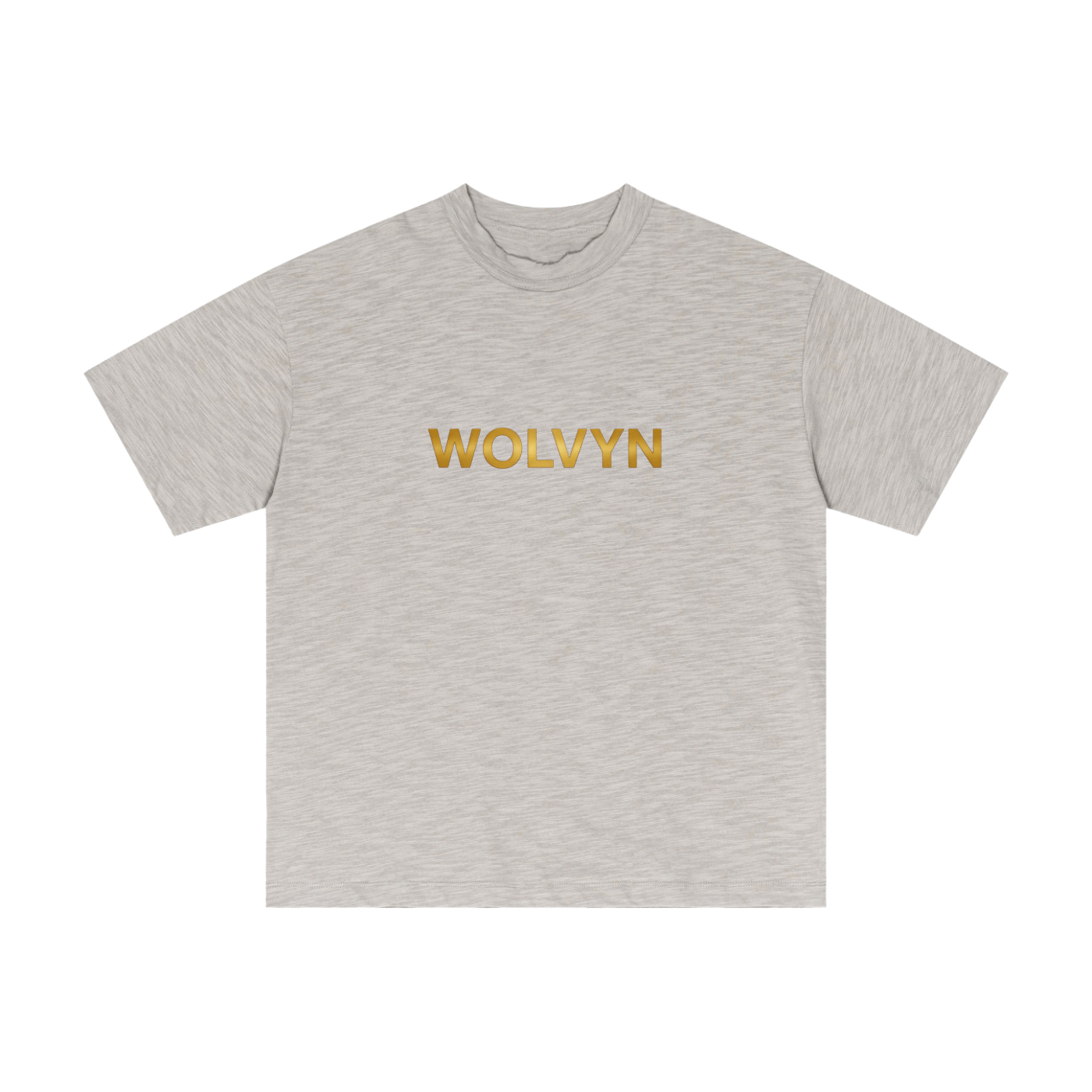 Wolvyn Gold Slub Cotton Plain T-Shirt - Wolvyn Apparel
