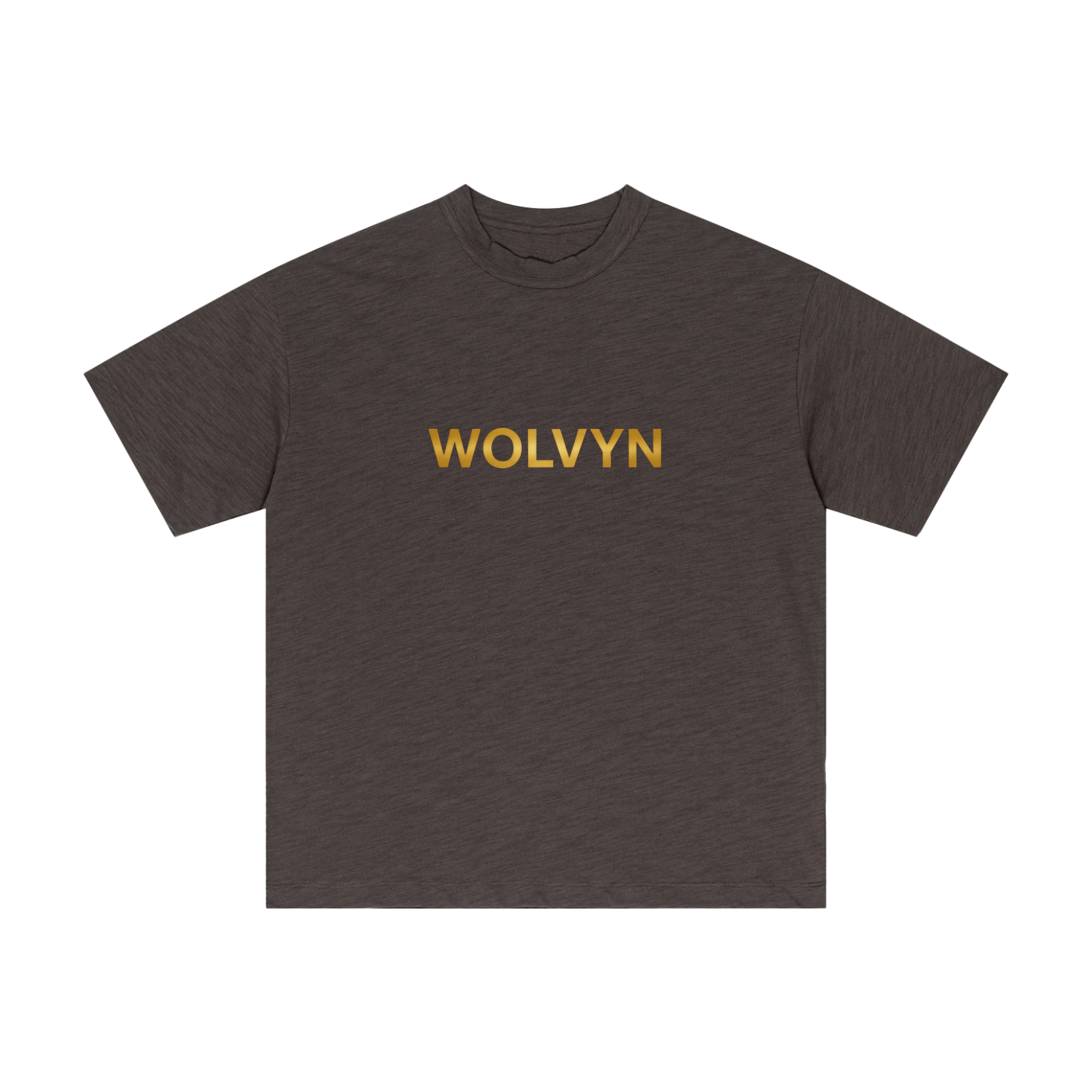 Wolvyn Gold Slub Cotton Plain T-Shirt - Wolvyn Apparel