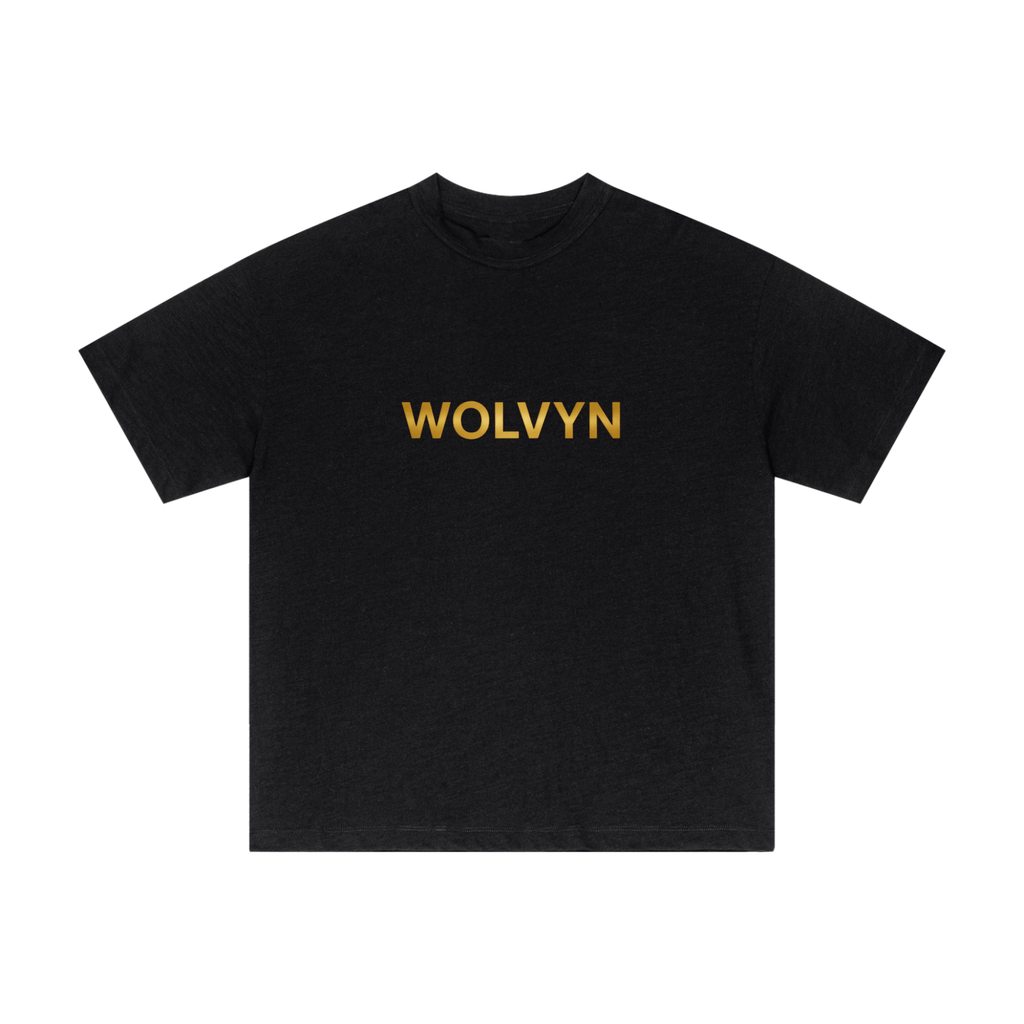 Wolvyn Gold Slub Cotton Plain T-Shirt - Wolvyn Apparel