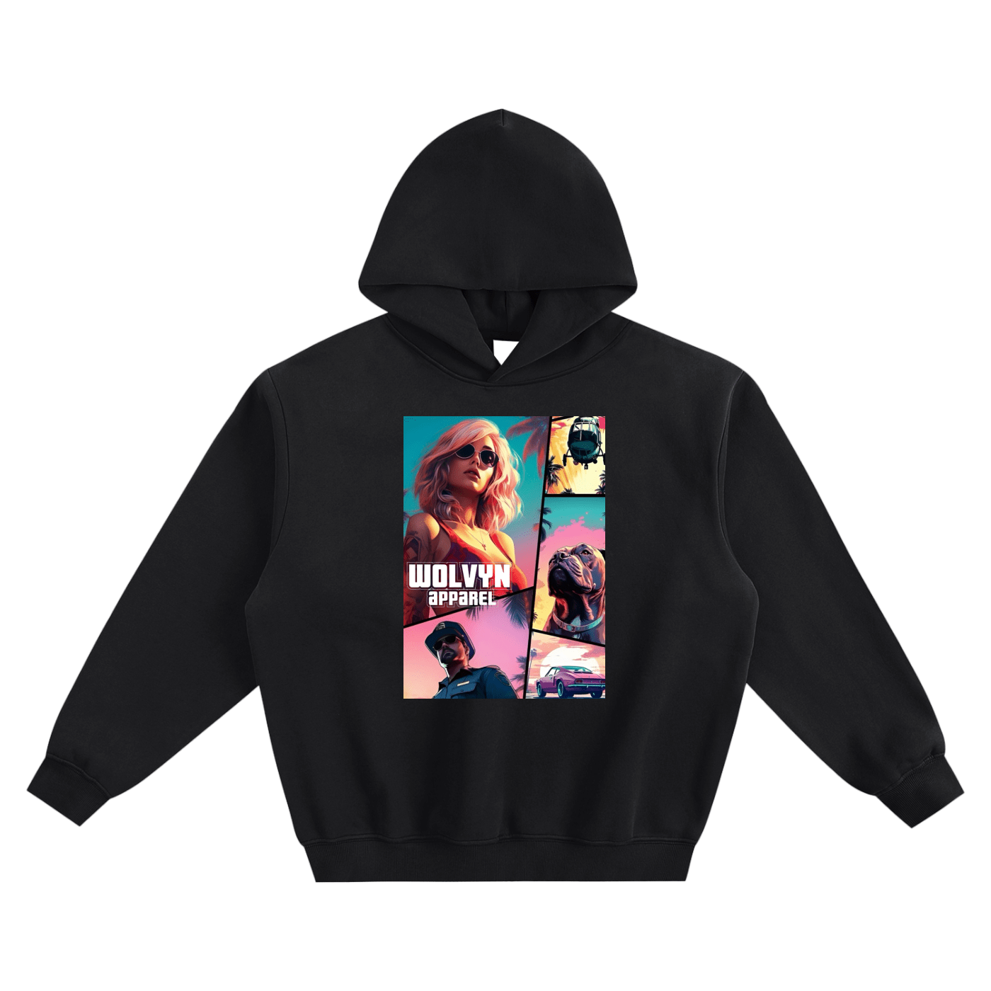 Wolvyn Grand Theft Fleeced Boxy Hoodie - Wolvyn Apparel