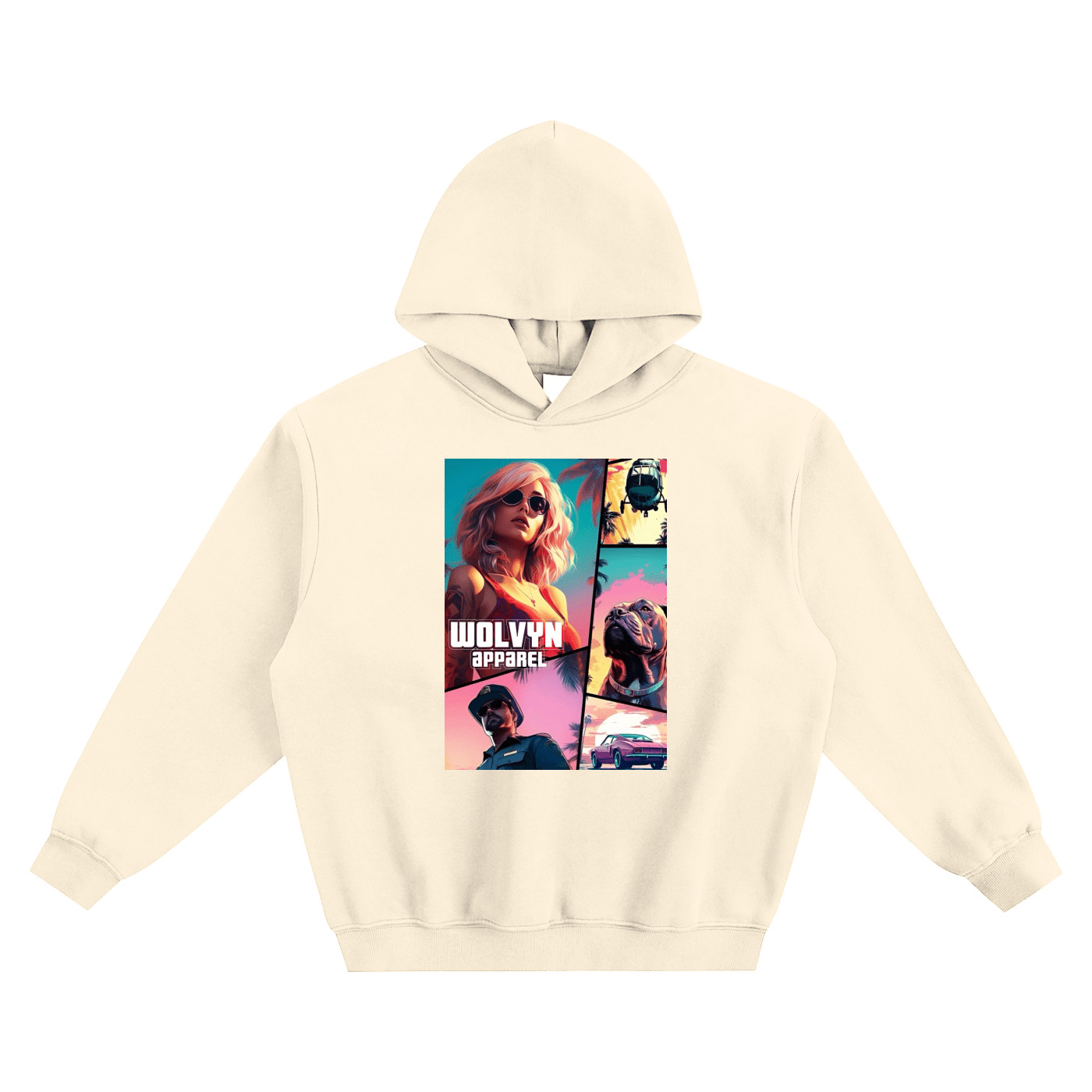 Wolvyn Grand Theft Fleeced Boxy Hoodie - Wolvyn Apparel