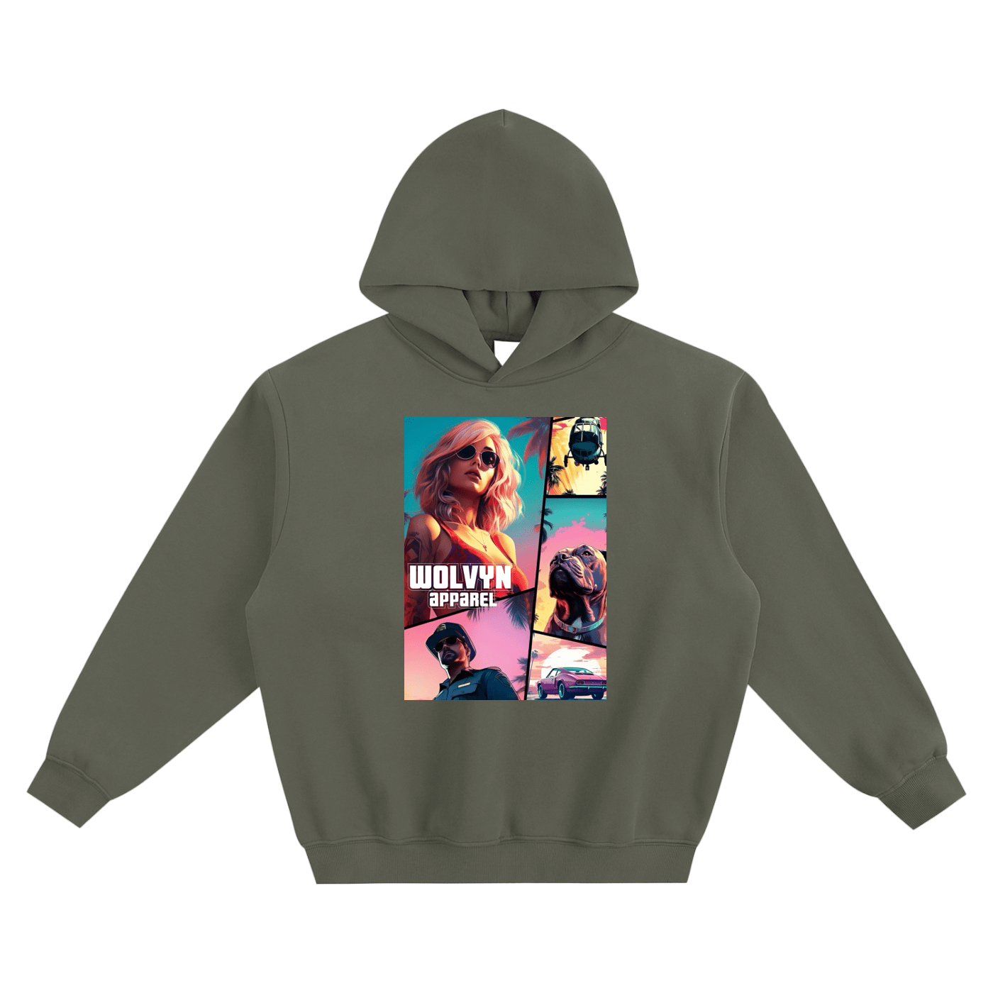 Wolvyn Grand Theft Fleeced Boxy Hoodie - Wolvyn Apparel