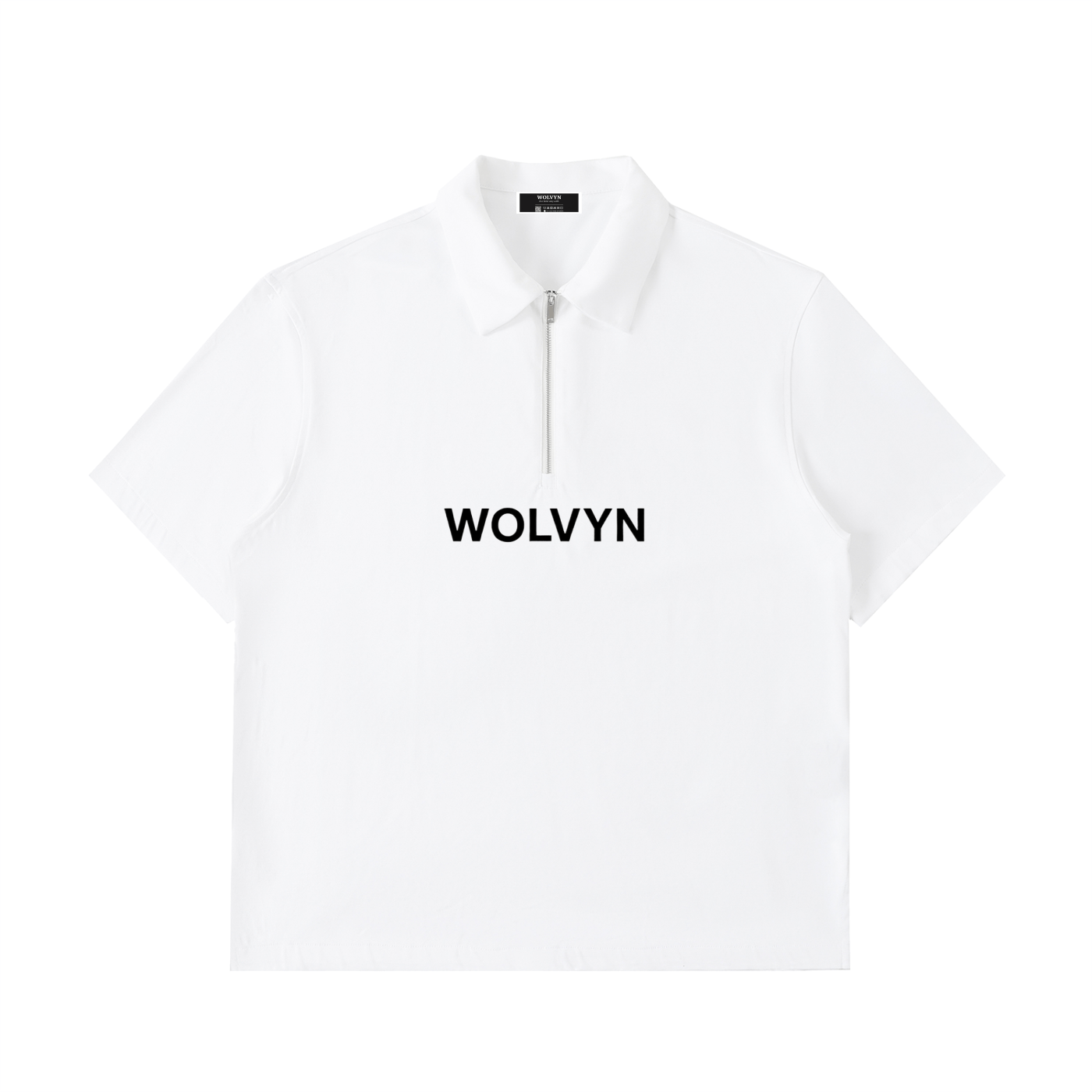 Wolvyn Half - Zip Cotton Polo Shirt - Wolvyn Apparel