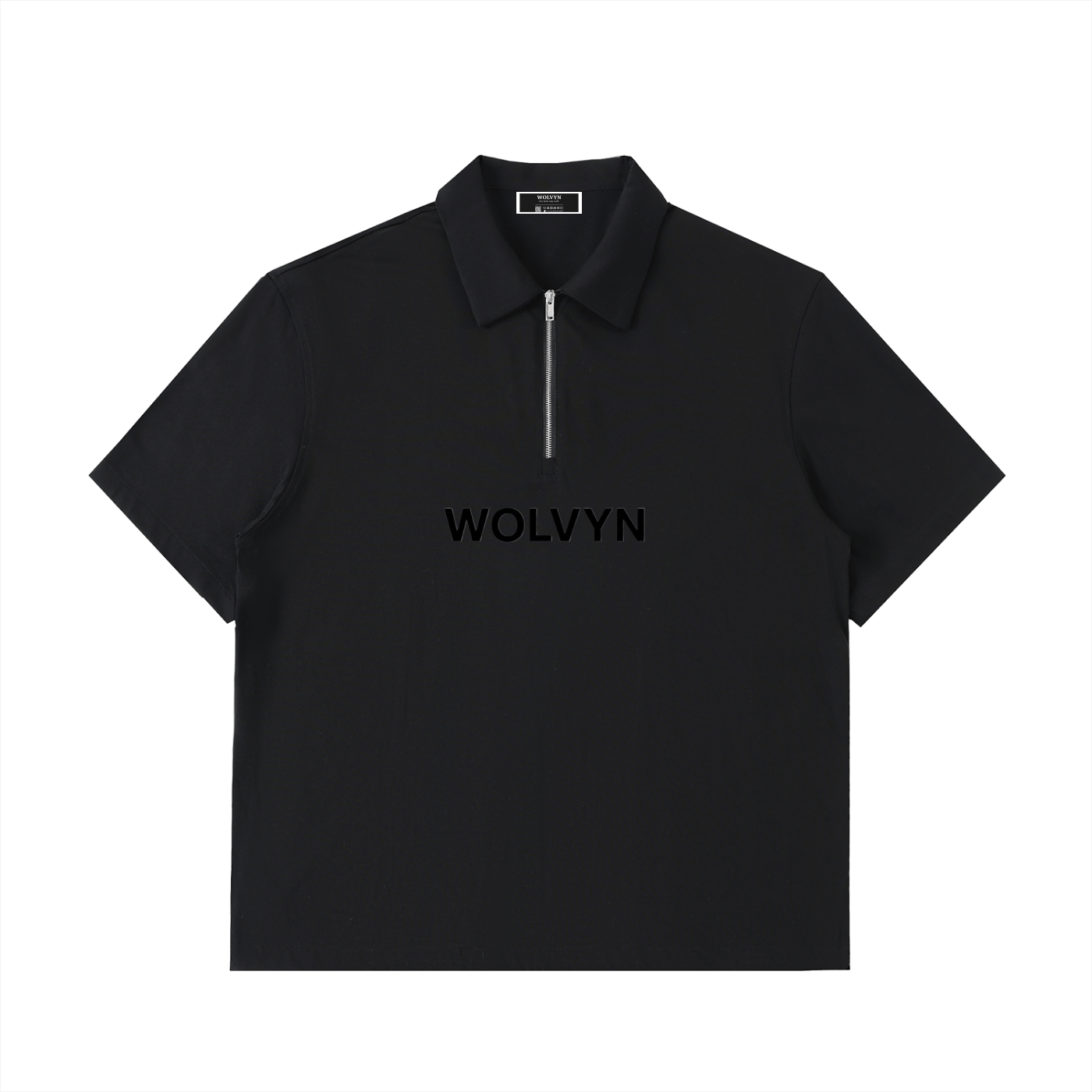 Wolvyn Half - Zip Cotton Polo Shirt - Wolvyn Apparel