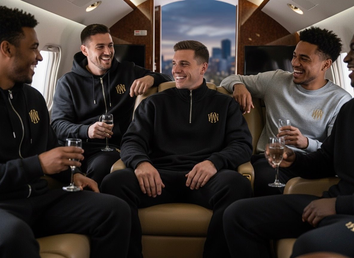 Wolvyn Half - Zip Rolled Edge Fleece Sweatshirt - Wolvyn Apparel