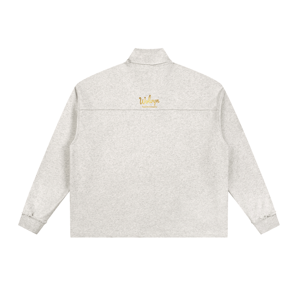 Wolvyn Half - Zip Rolled Edge Fleece Sweatshirt - Wolvyn Apparel