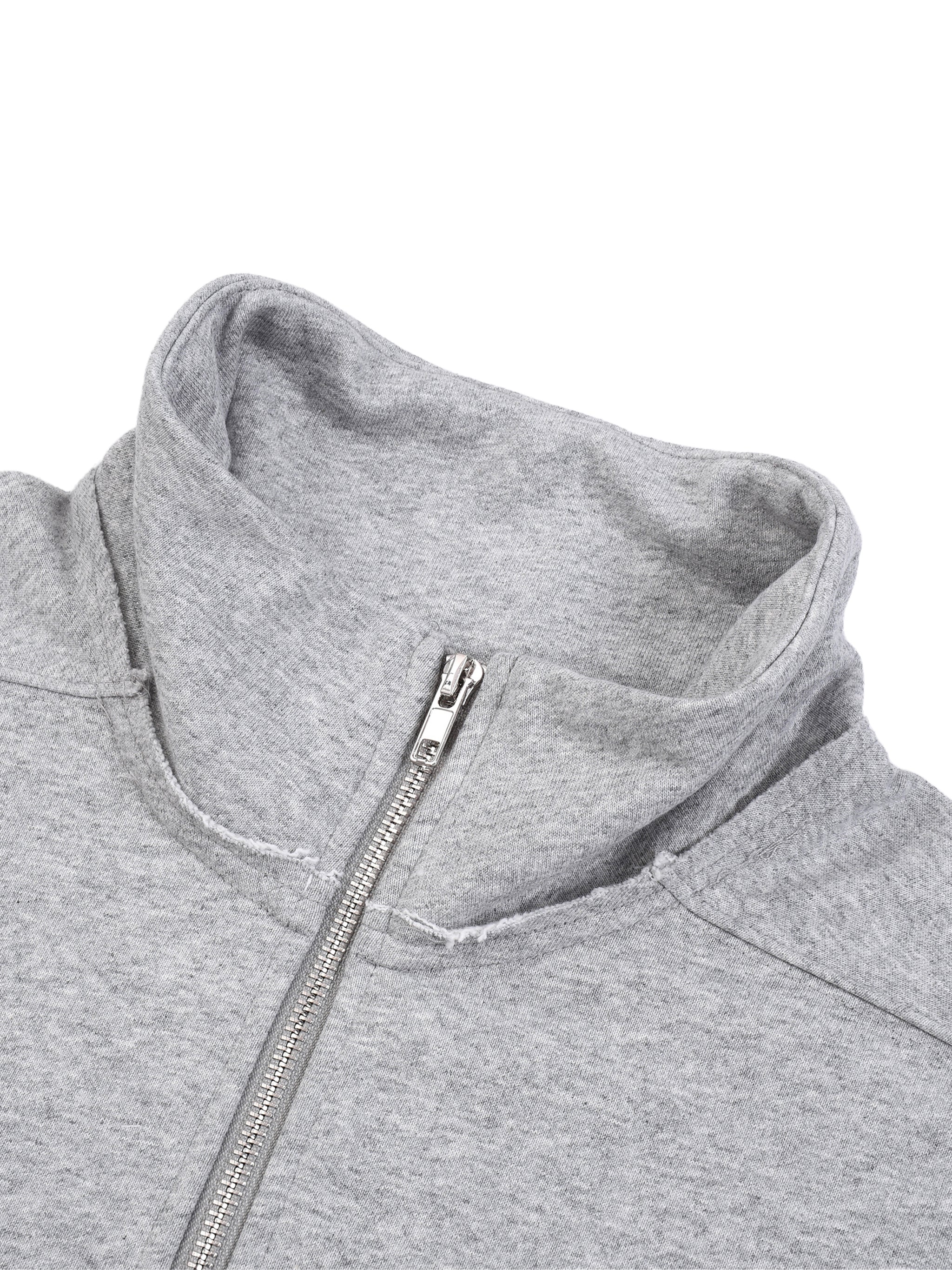 Wolvyn Half - Zip Rolled Edge Fleece Sweatshirt - Wolvyn Apparel