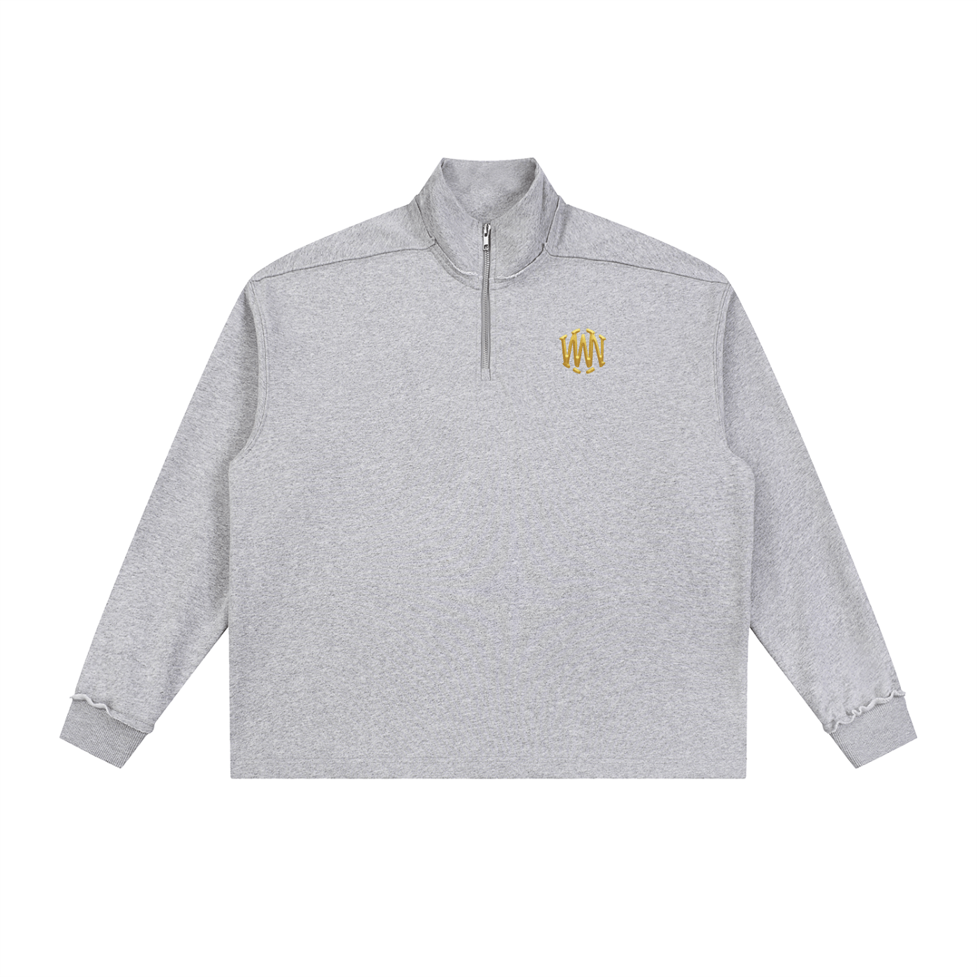 Wolvyn Half - Zip Rolled Edge Fleece Sweatshirt - Wolvyn Apparel