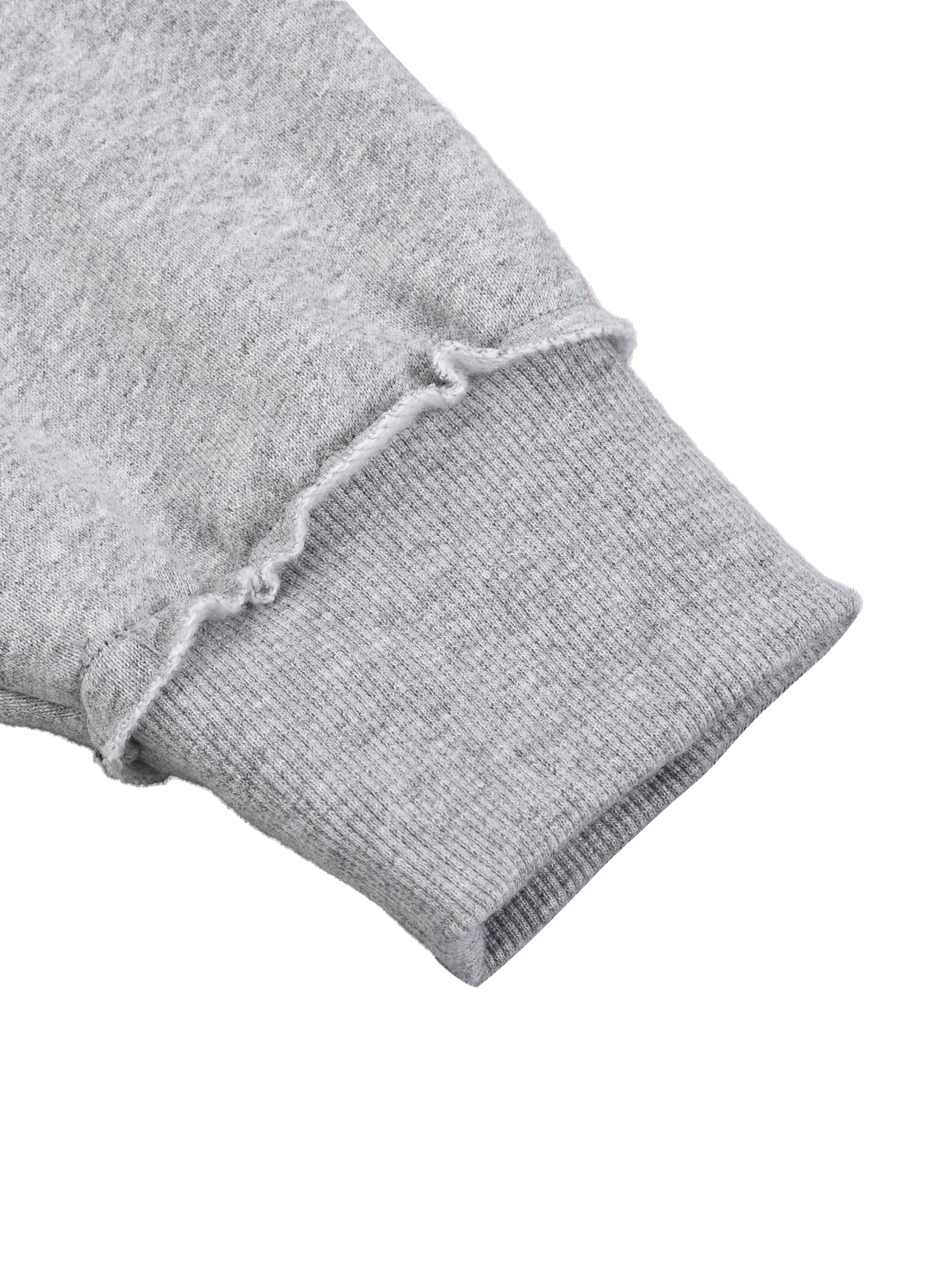 Wolvyn Half - Zip Rolled Edge Fleece Sweatshirt - Wolvyn Apparel