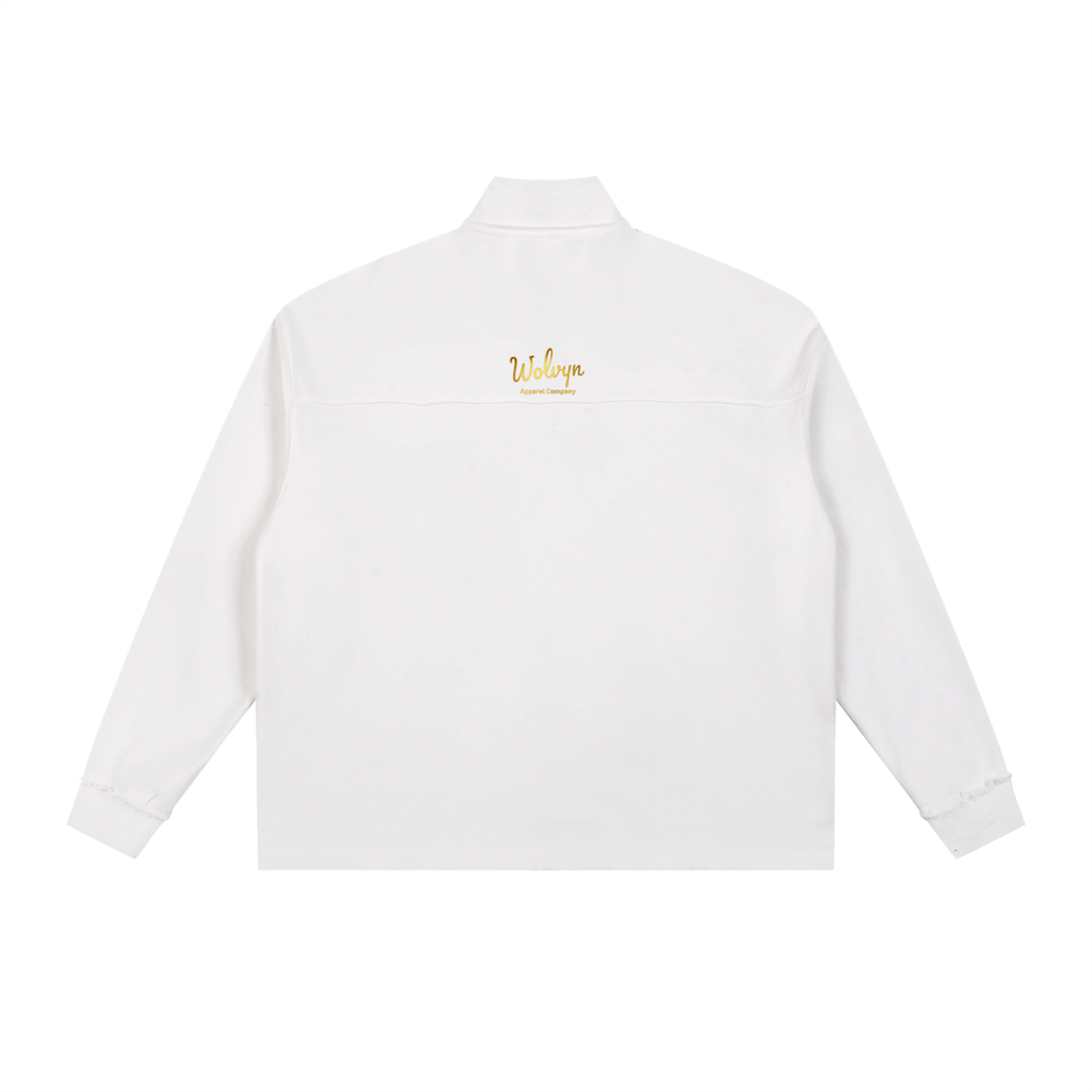 Wolvyn Half - Zip Rolled Edge Fleece Sweatshirt - Wolvyn Apparel