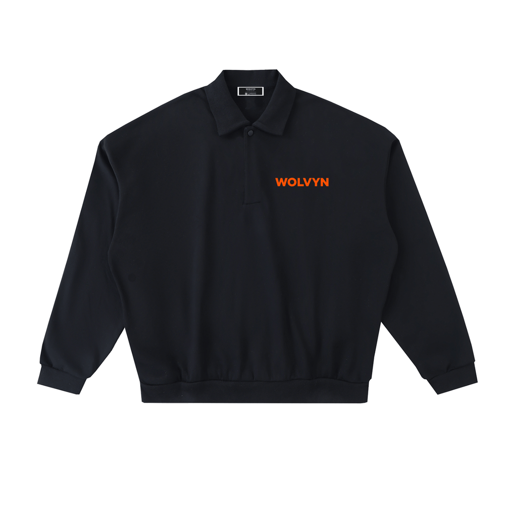 Wolvyn Heavyweight Fleece Polo Sweatshirt - Wolvyn Apparel