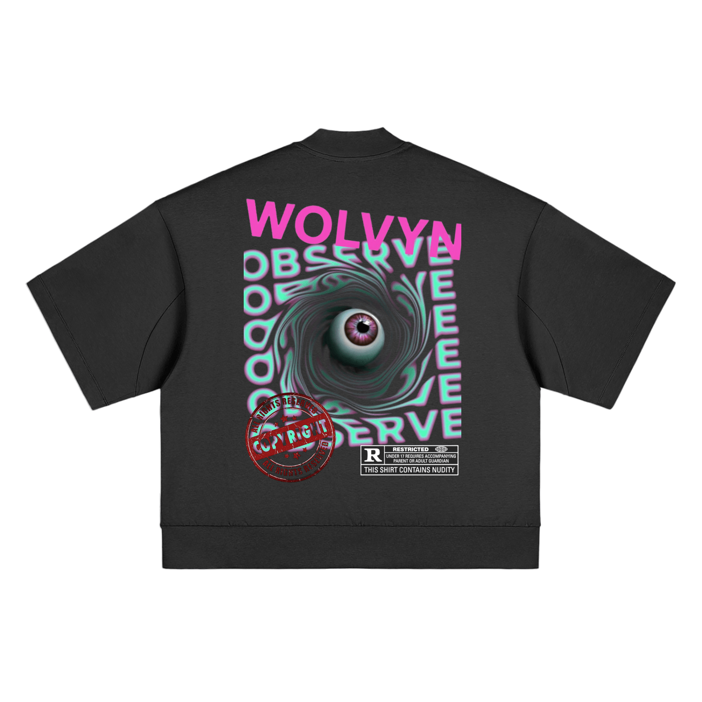 Wolvyn Heavyweight Oversized Mock Neck T-shirt - Wolvyn Apparel